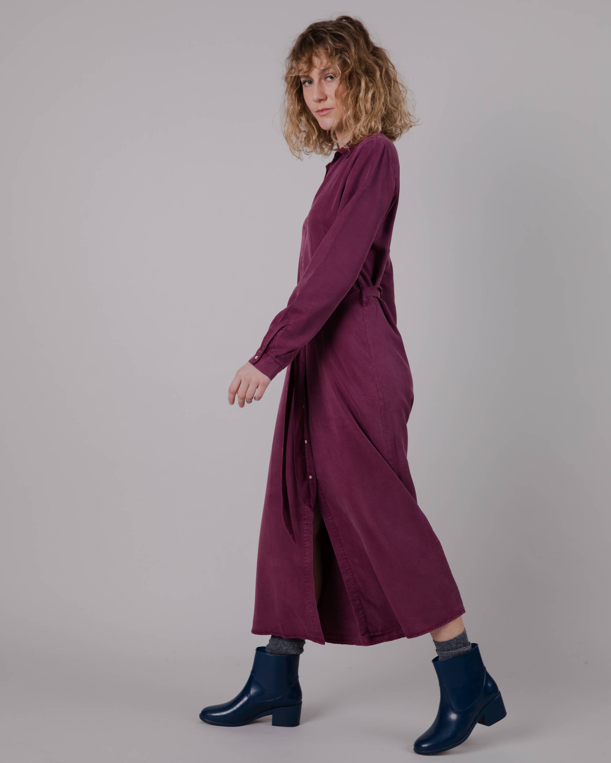 Purple Tencel dress from Brava Fabrics