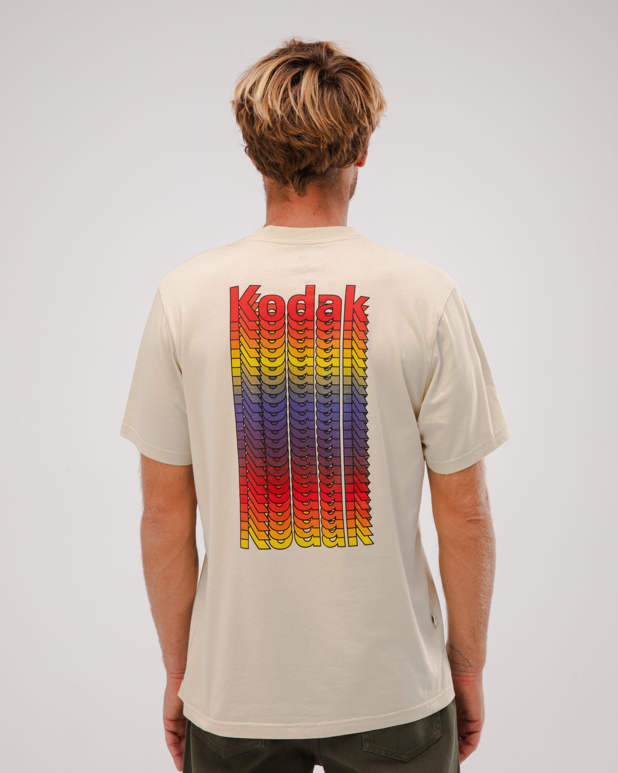 Kodak T-shirt Sand made from organic cotton by Brava Fabrics