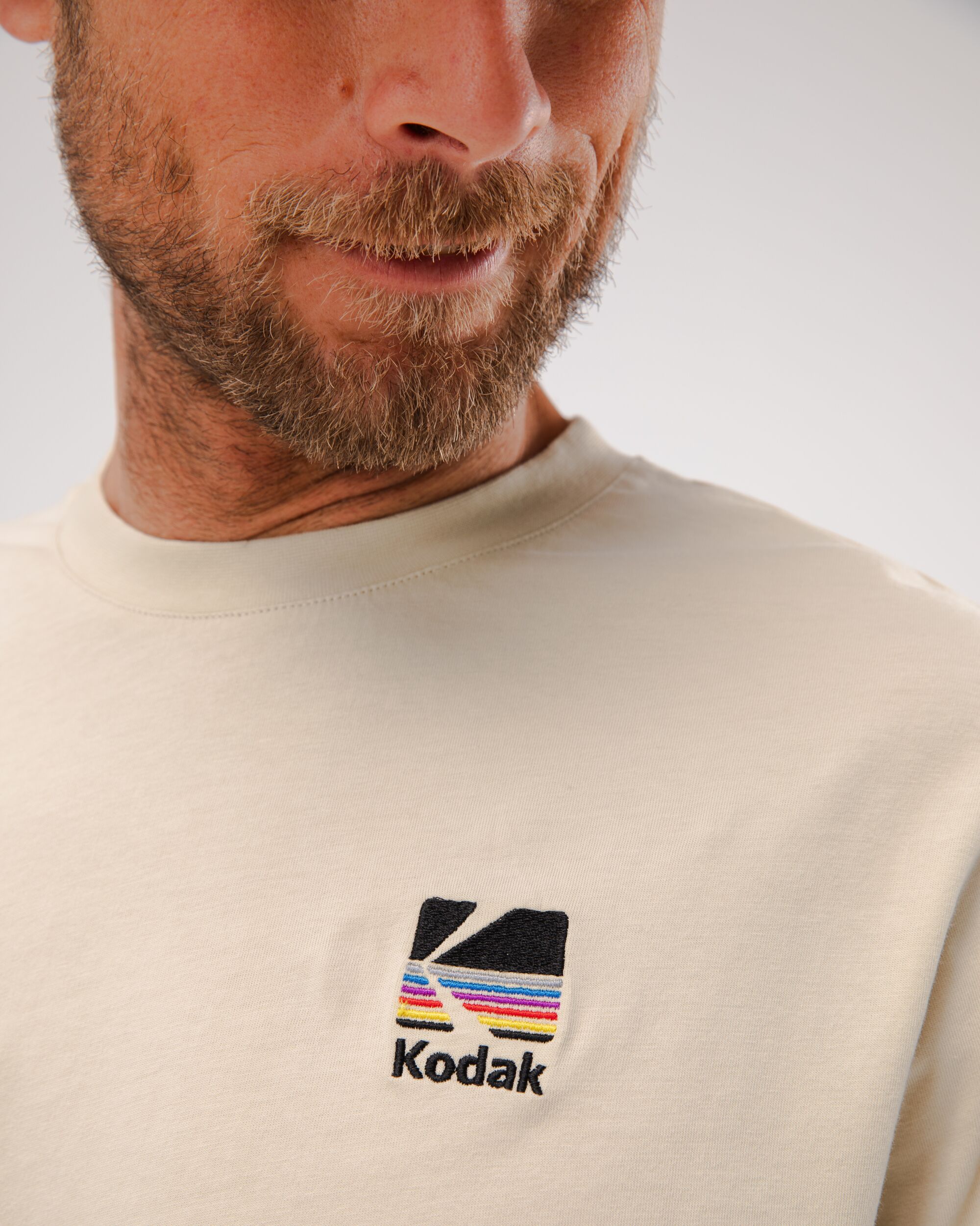 Kodak T-shirt Sand made from organic cotton by Brava Fabrics