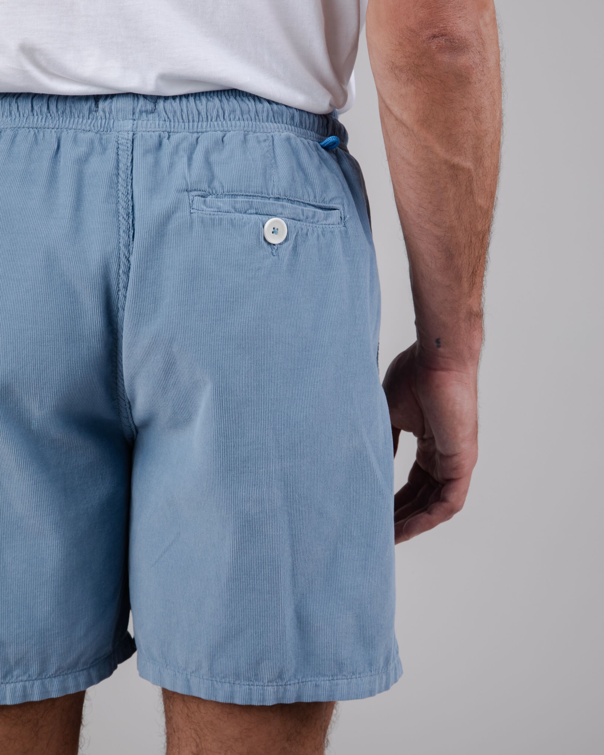 Baby Cord Short Blue shorts made of organic cotton from Brava Fabrics