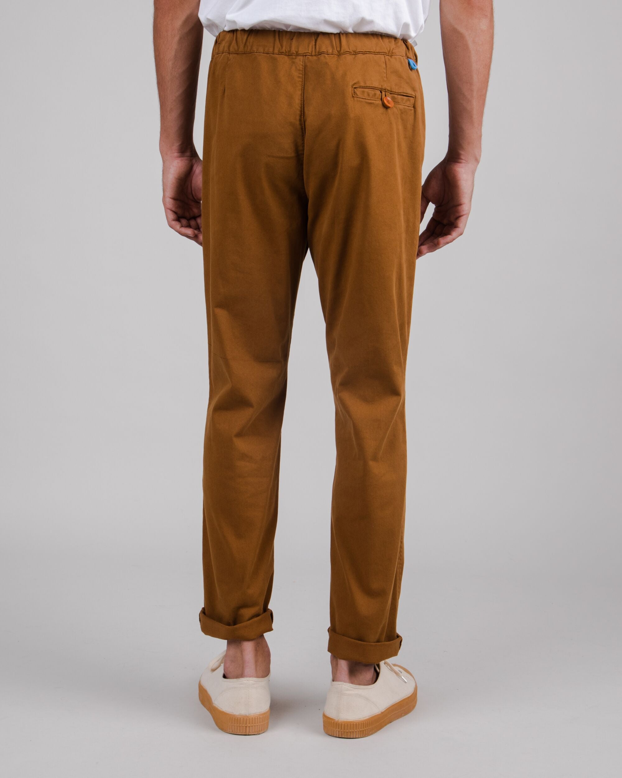Pantalon chino confort marron en coton biologique de Brava Fabrics