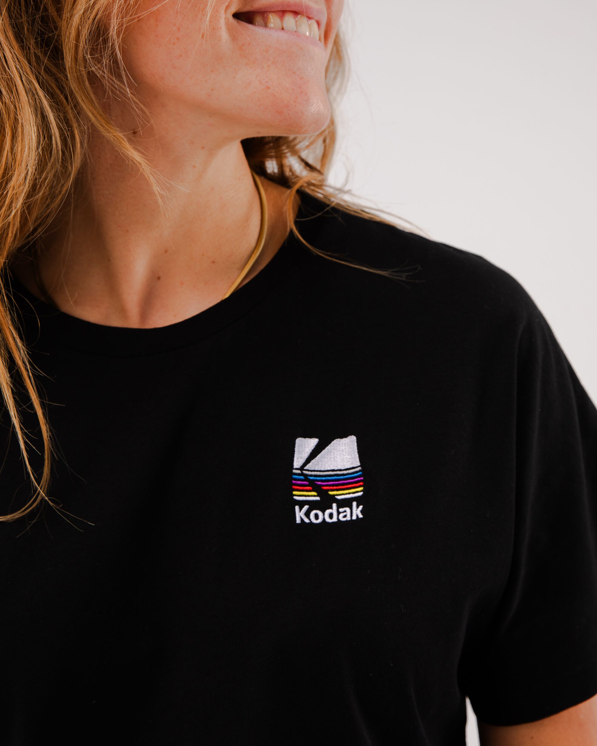 Oversized T-shirt Kodak Color in black made from organic cotton by Brava Fabrics