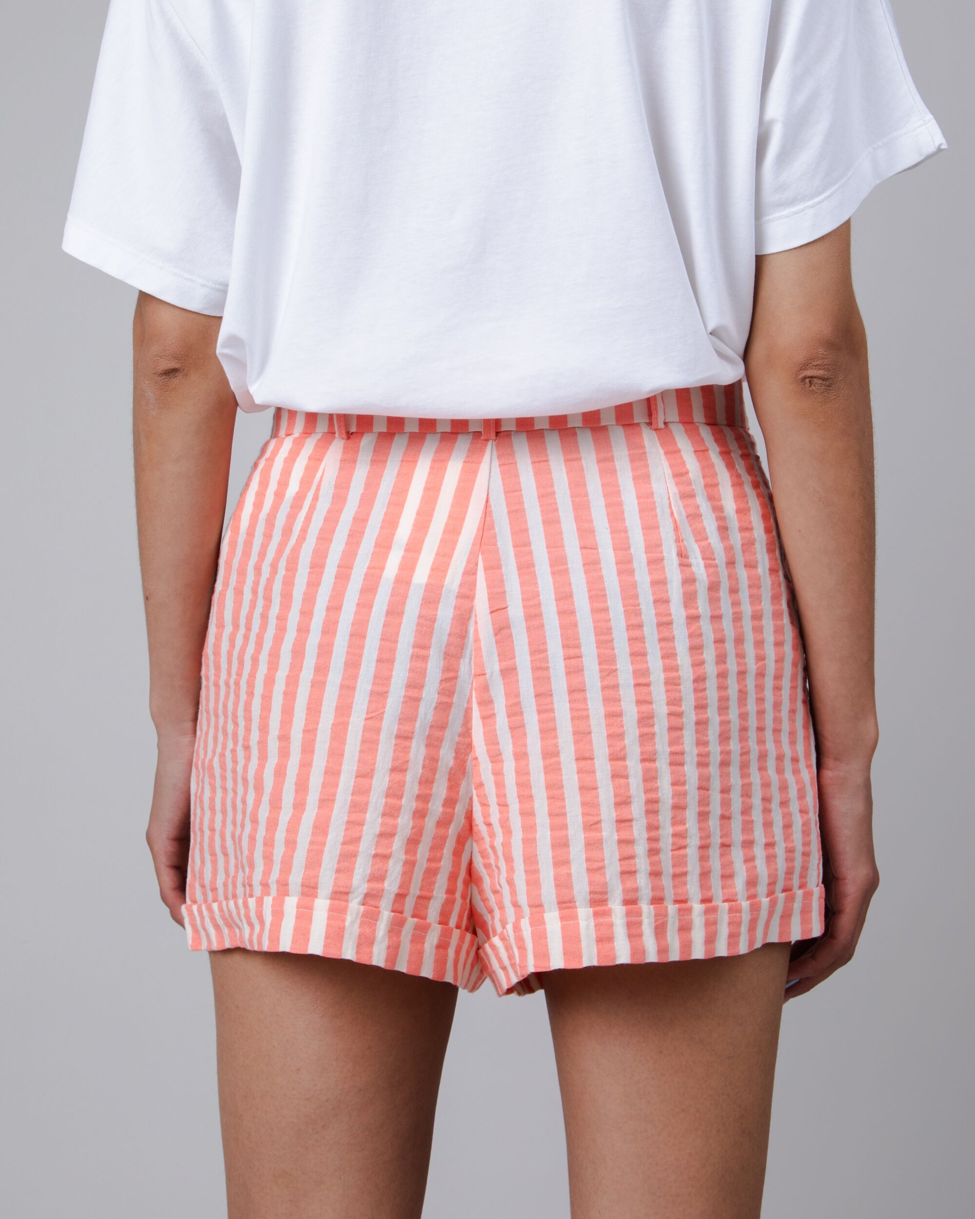 Shorts Stripes Belted Red vom Brava Fabrics