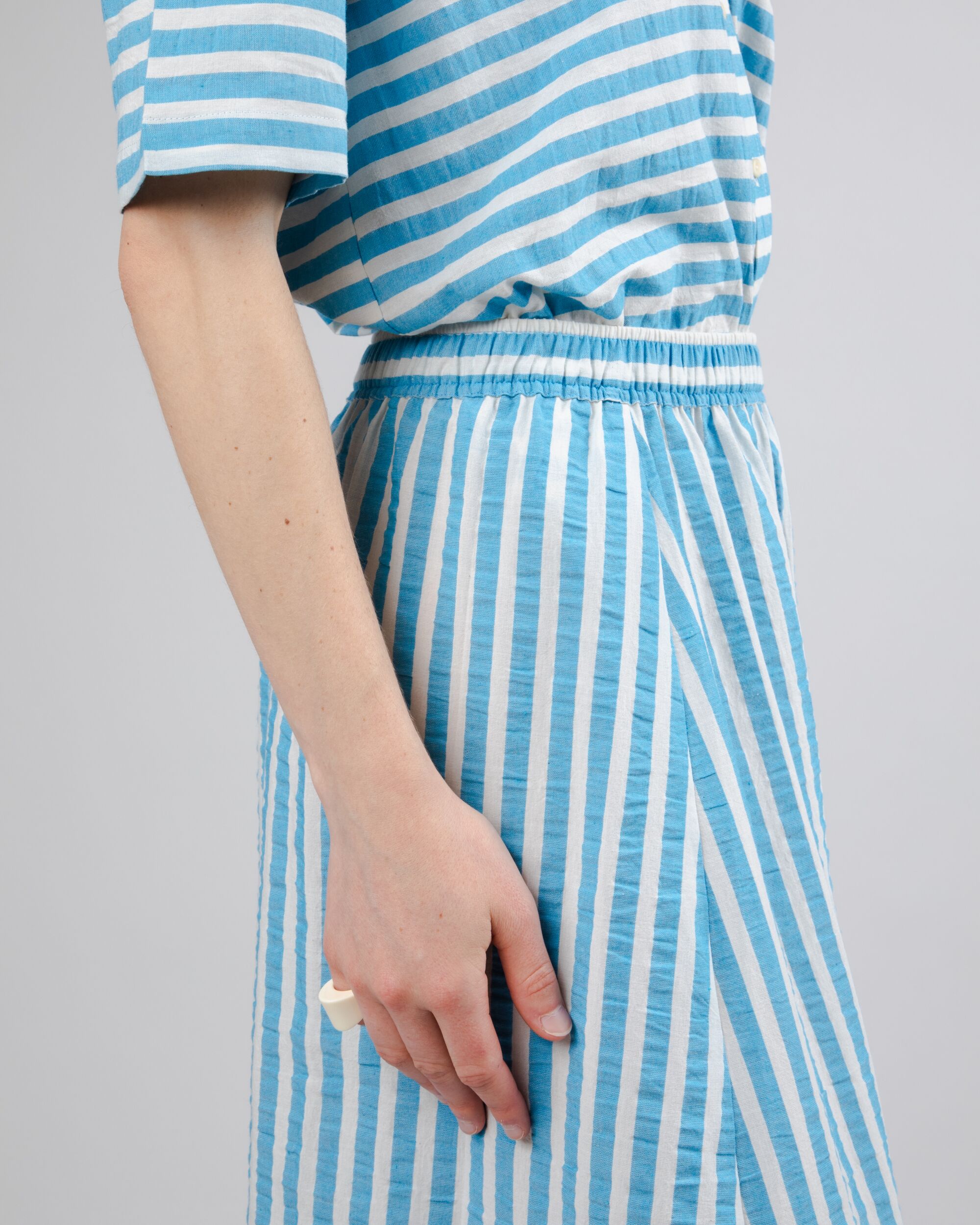 Jupe longue Stripes Long Bleu de Brava Fabrics
