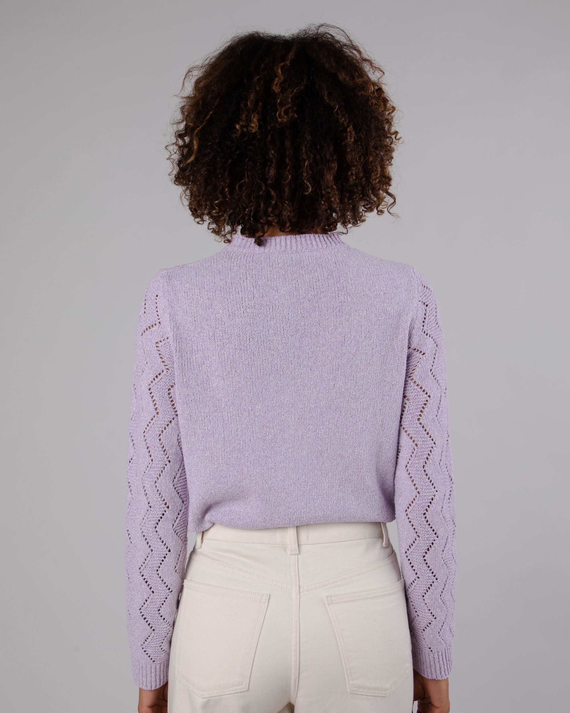 Cardigan en coton violet de Brava Fabrics