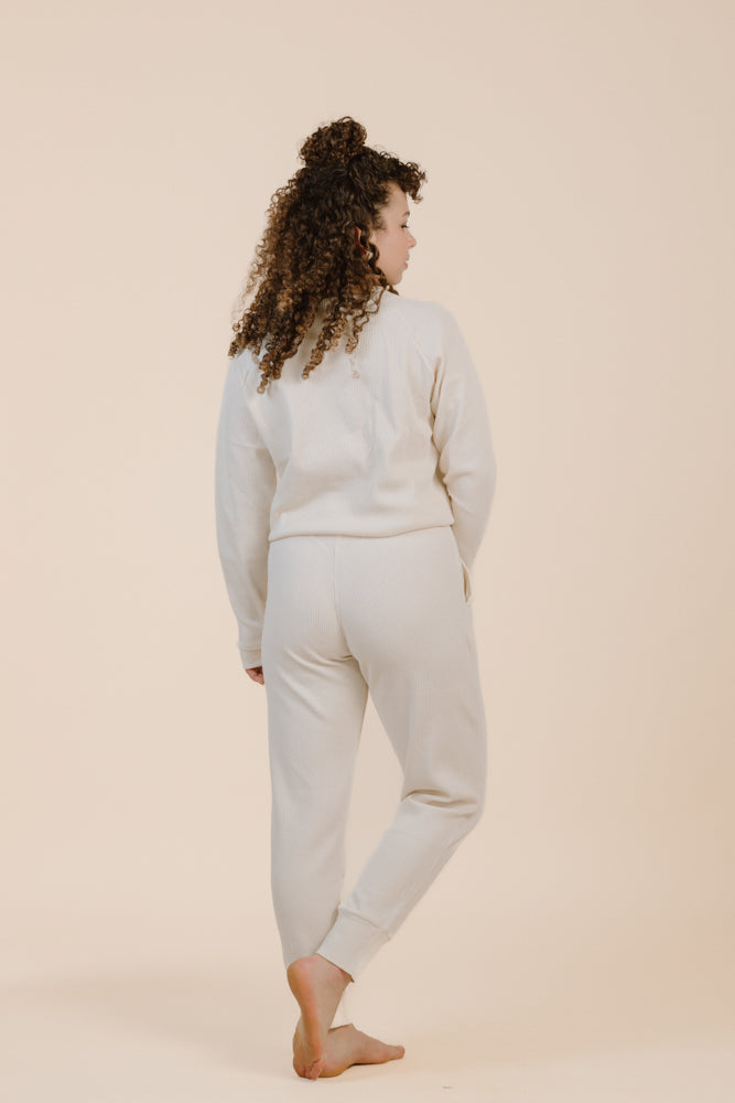 White trousers PALMA made from 100% organic cotton from PURA Clothing