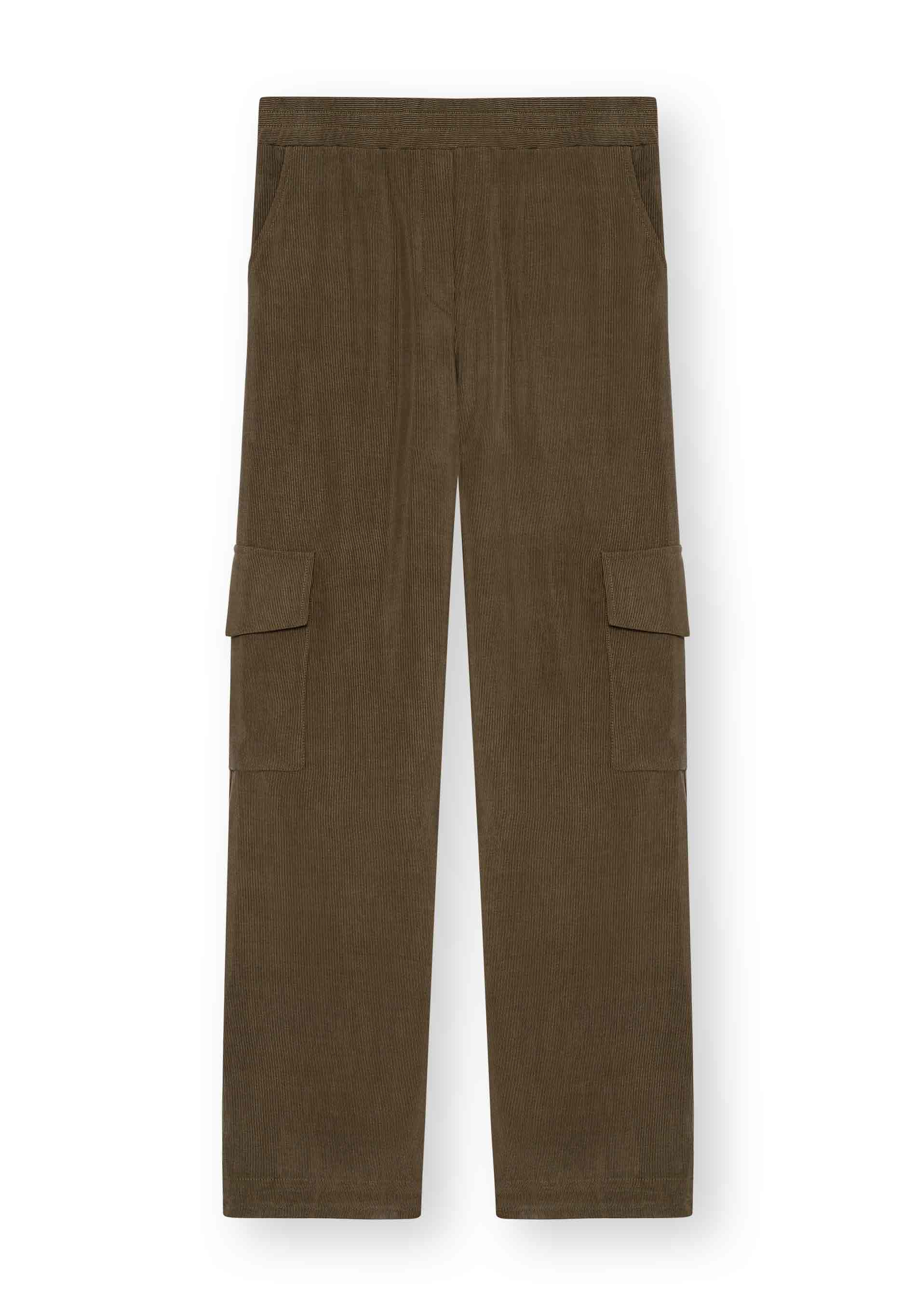 Pantalon HEDIE couleur olive de LOVJOI en Ecovero™