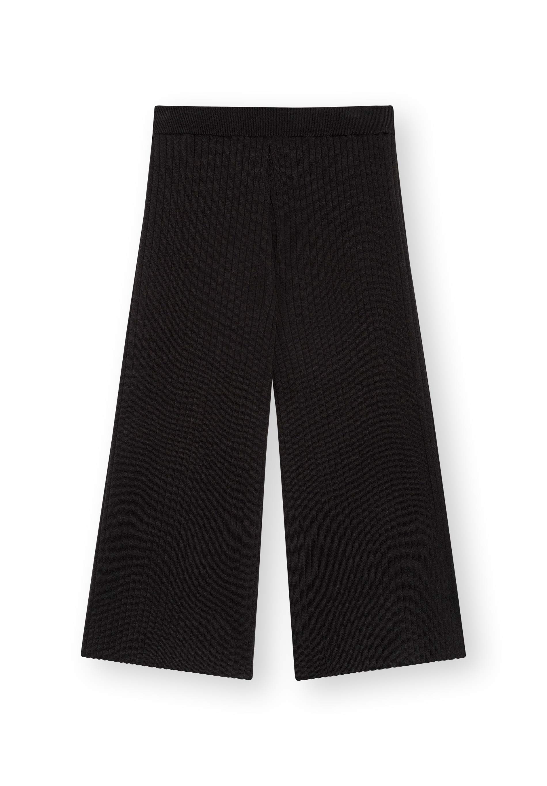 Hose CLAIRIE in Culotte-Form in schwarz von LOVJOI aus Bio-Baumwolle