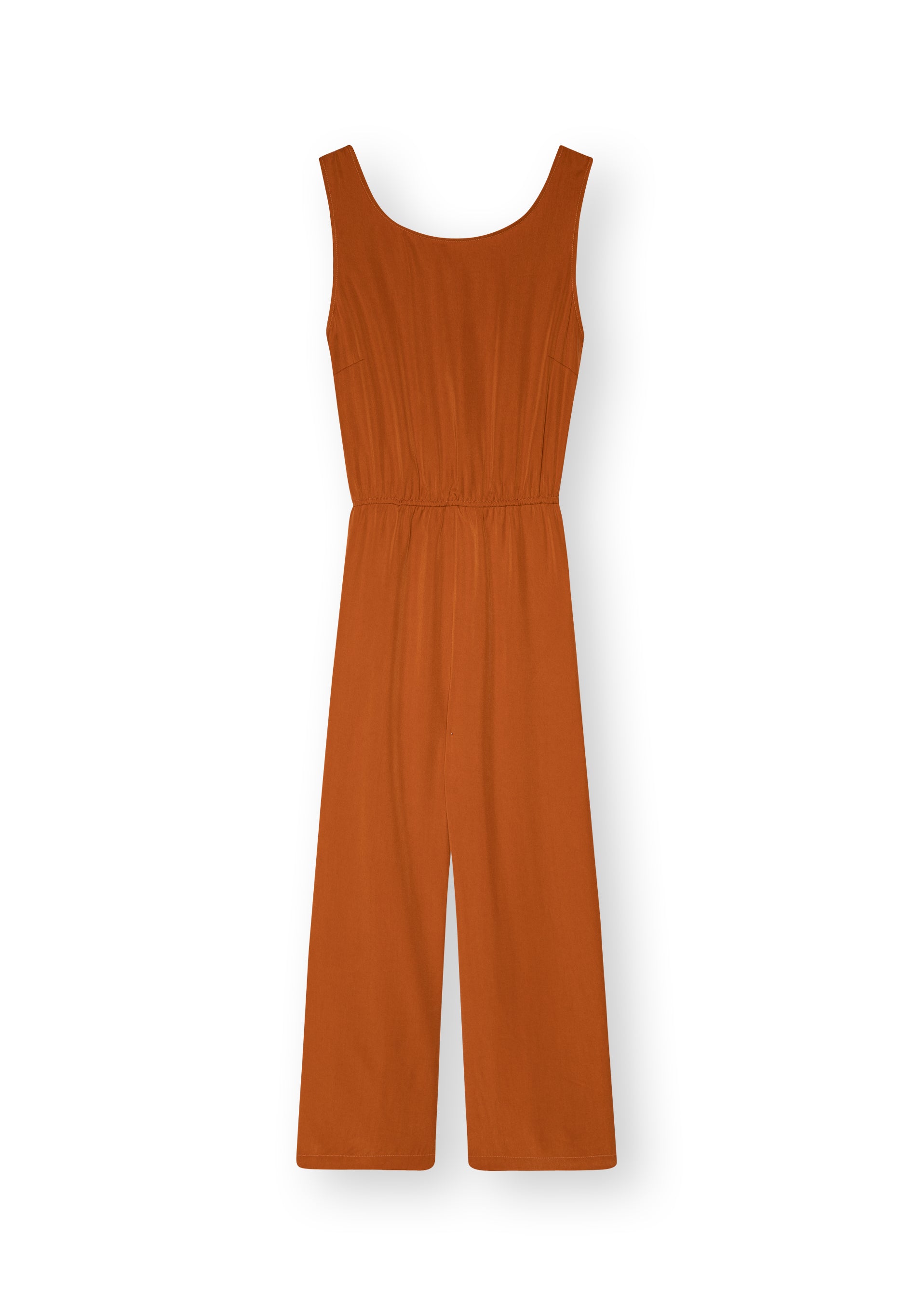 Sustainable jumpsuit STAINE in Dark Amber by LOVJOI made of TENCEL™ (ST)