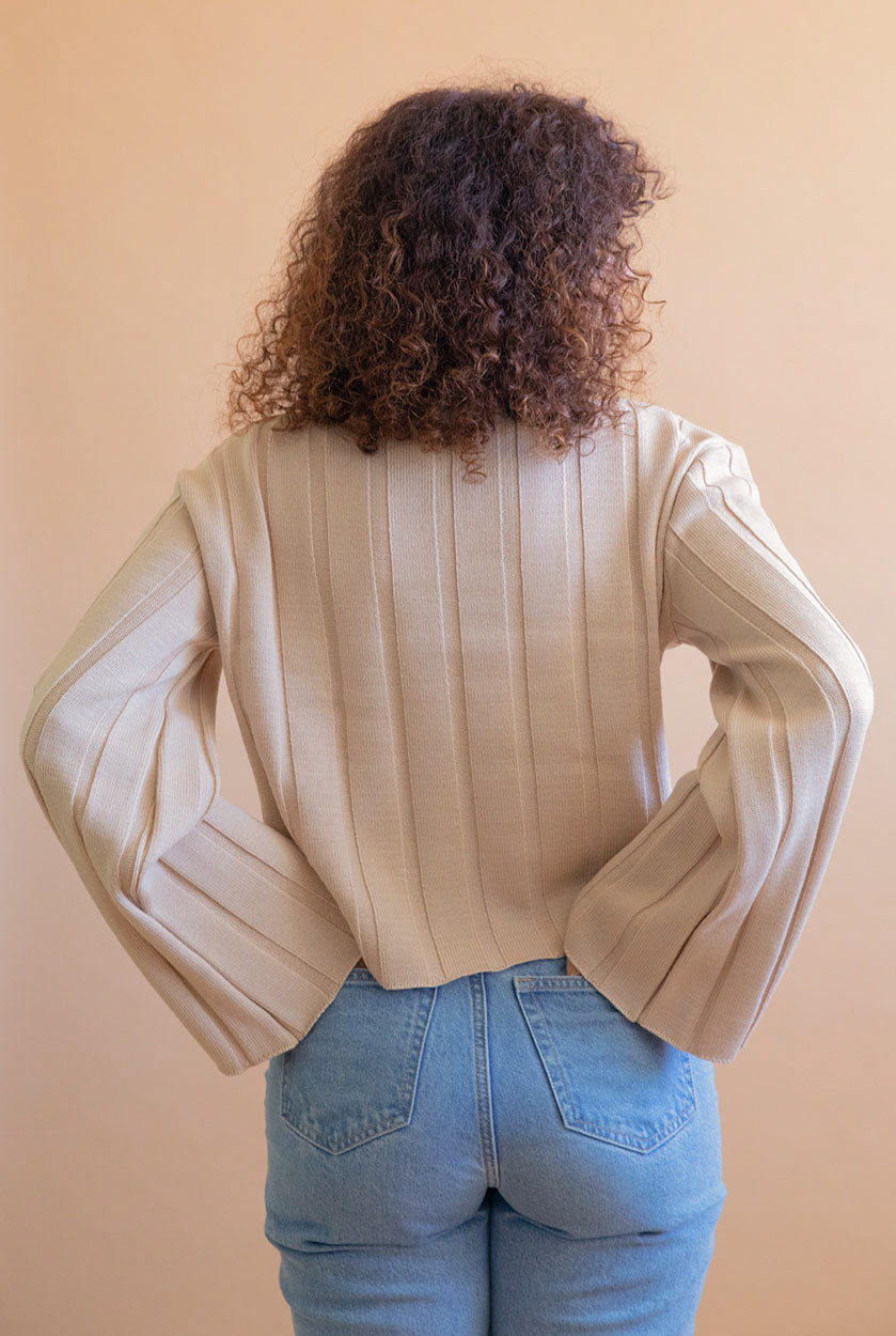 Nashi sweater in beige made of merino wool