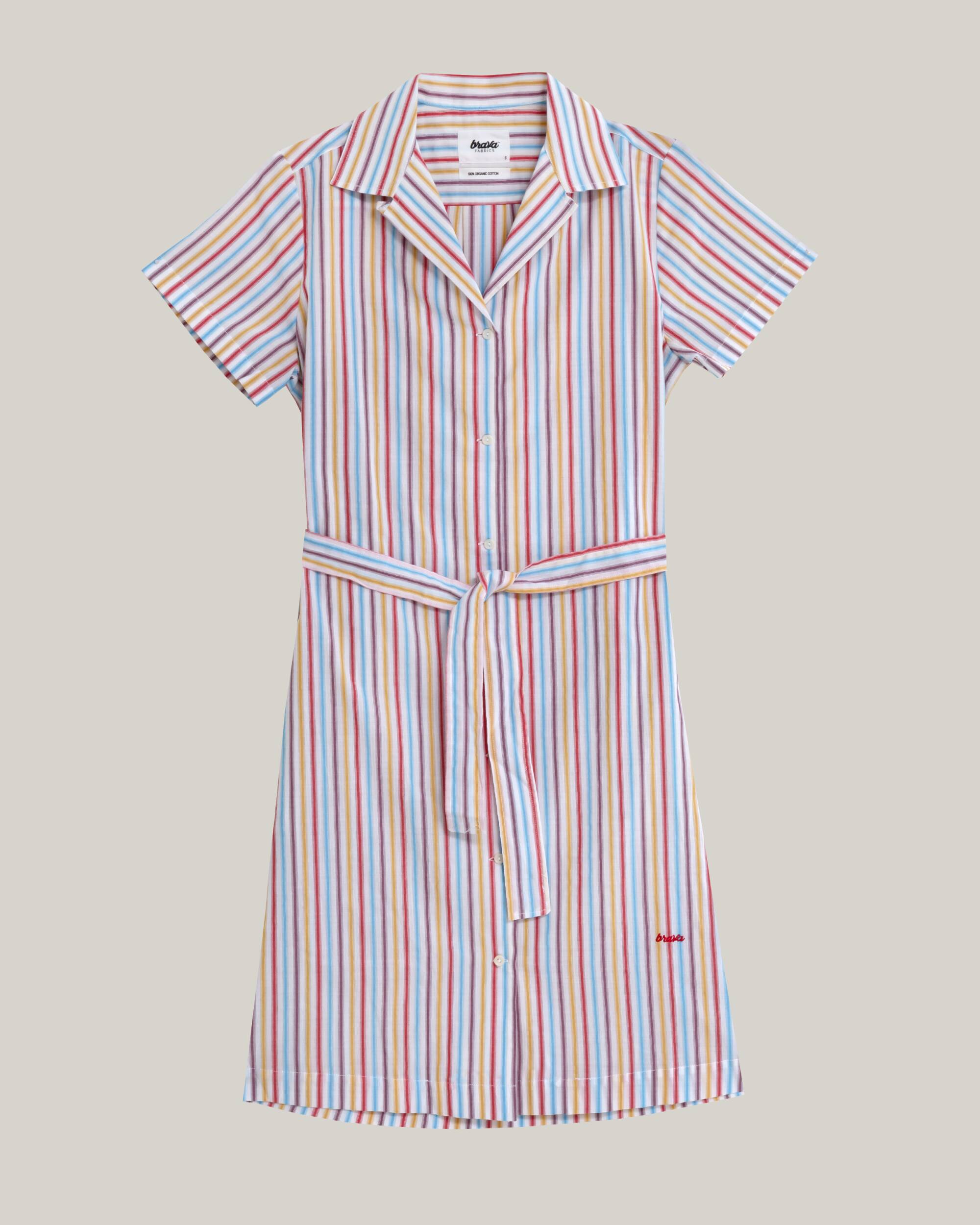 Dress "Downtown Stripes" made of 100% organic cotton from Brava Fabrics