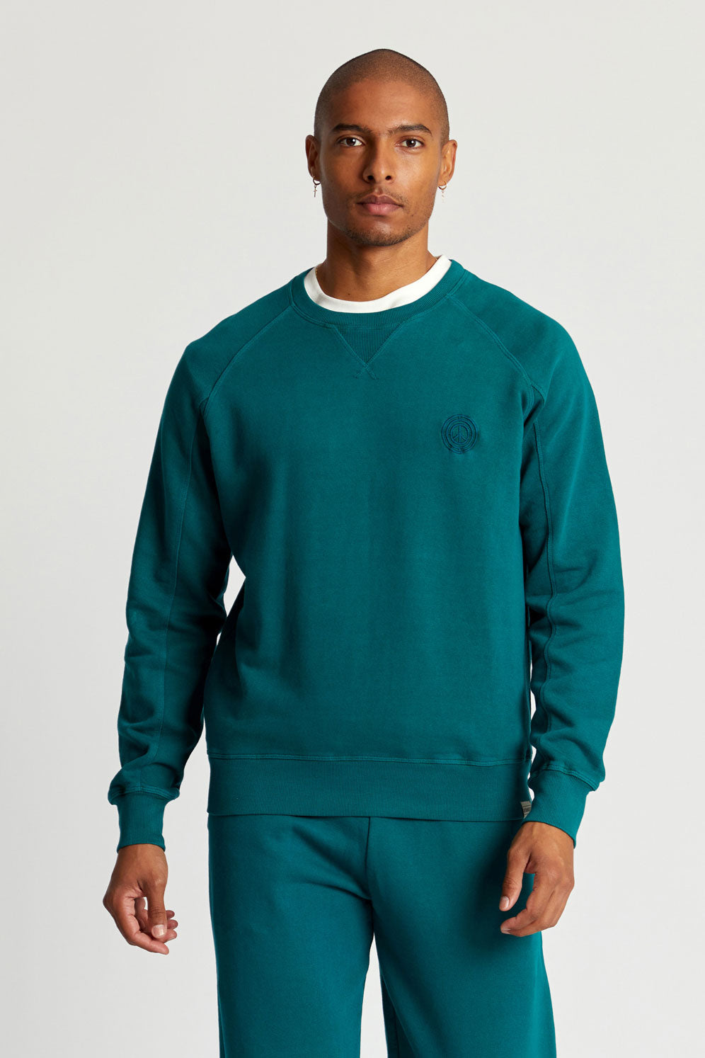 Dark green sweater ANTON made of organic cotton by Komodo