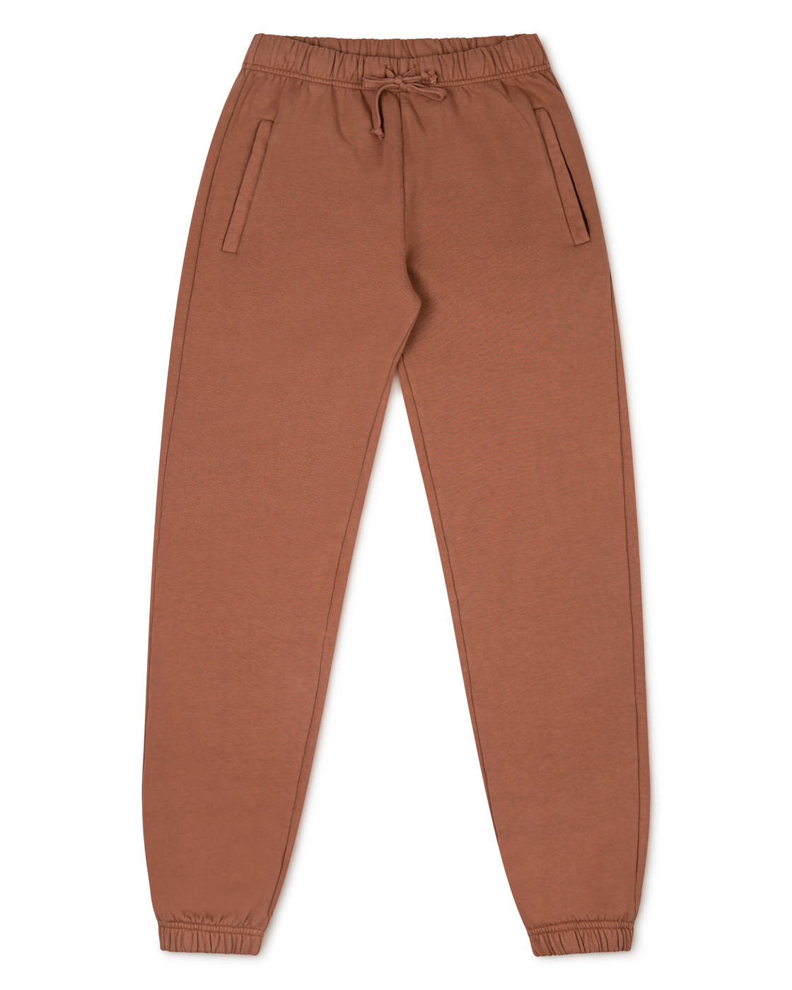 Pantalon de jogging en cèdre marron en molleton de coton biologique de Matona