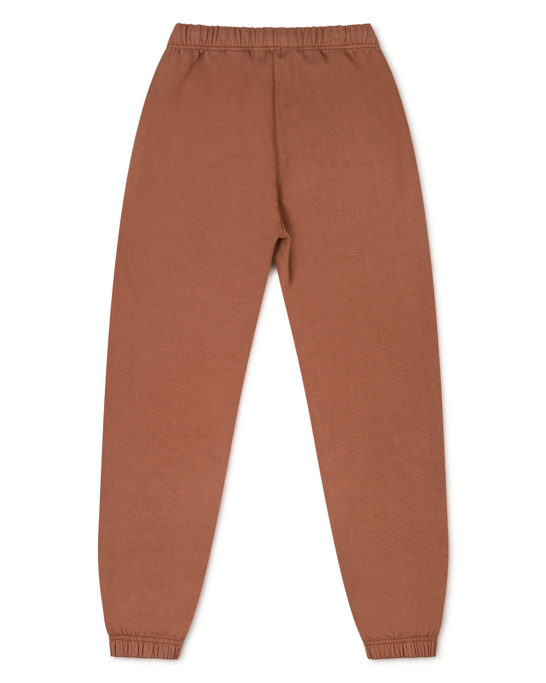 Brown cedar jogging pants made of organic cotton fleece from Matona