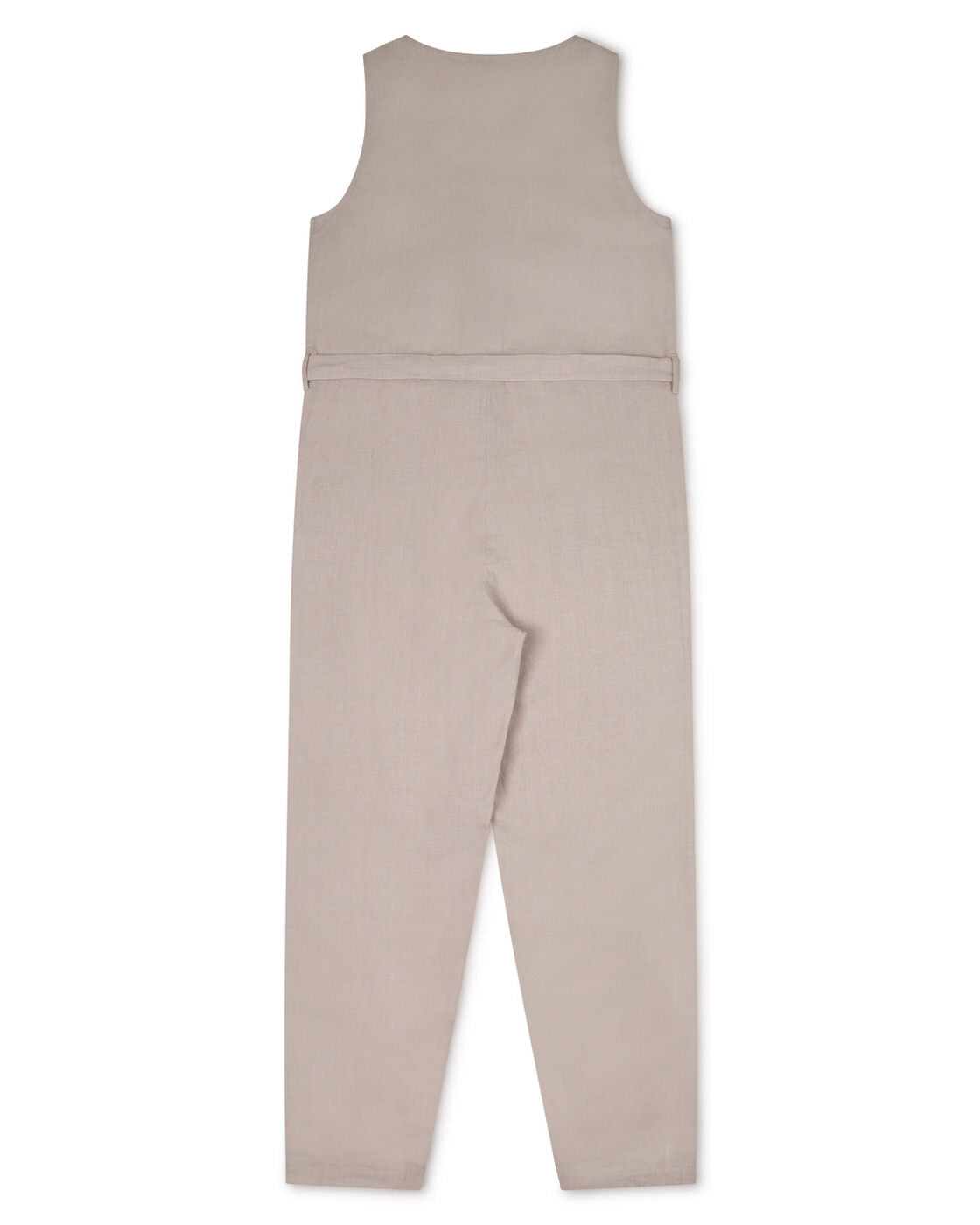 Light gray overall pale clay made of linen by Matona