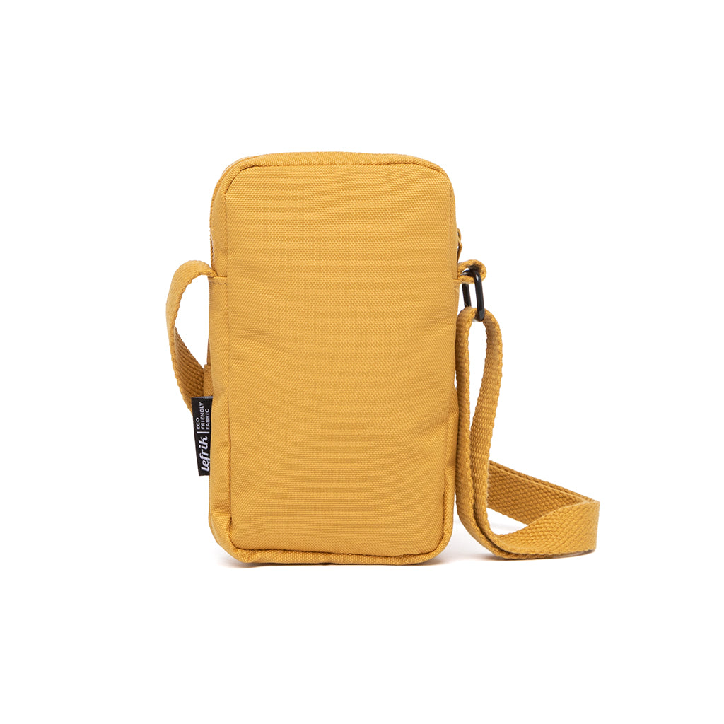 Yellow Amsterdam Vandra shoulder bag made from recycled PET by Lefrik