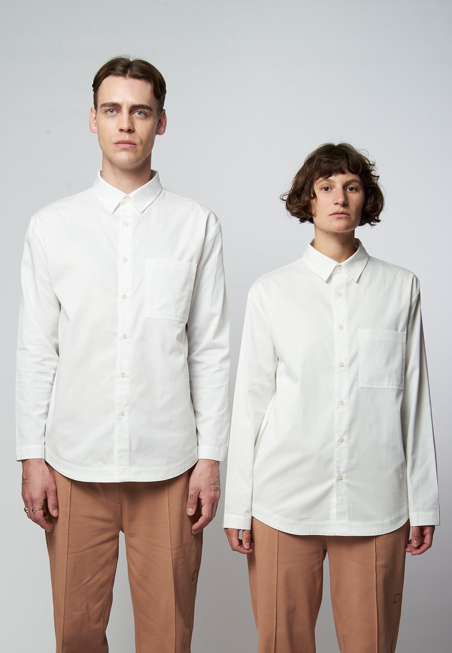 ARLO White Twill Cotton Shirt