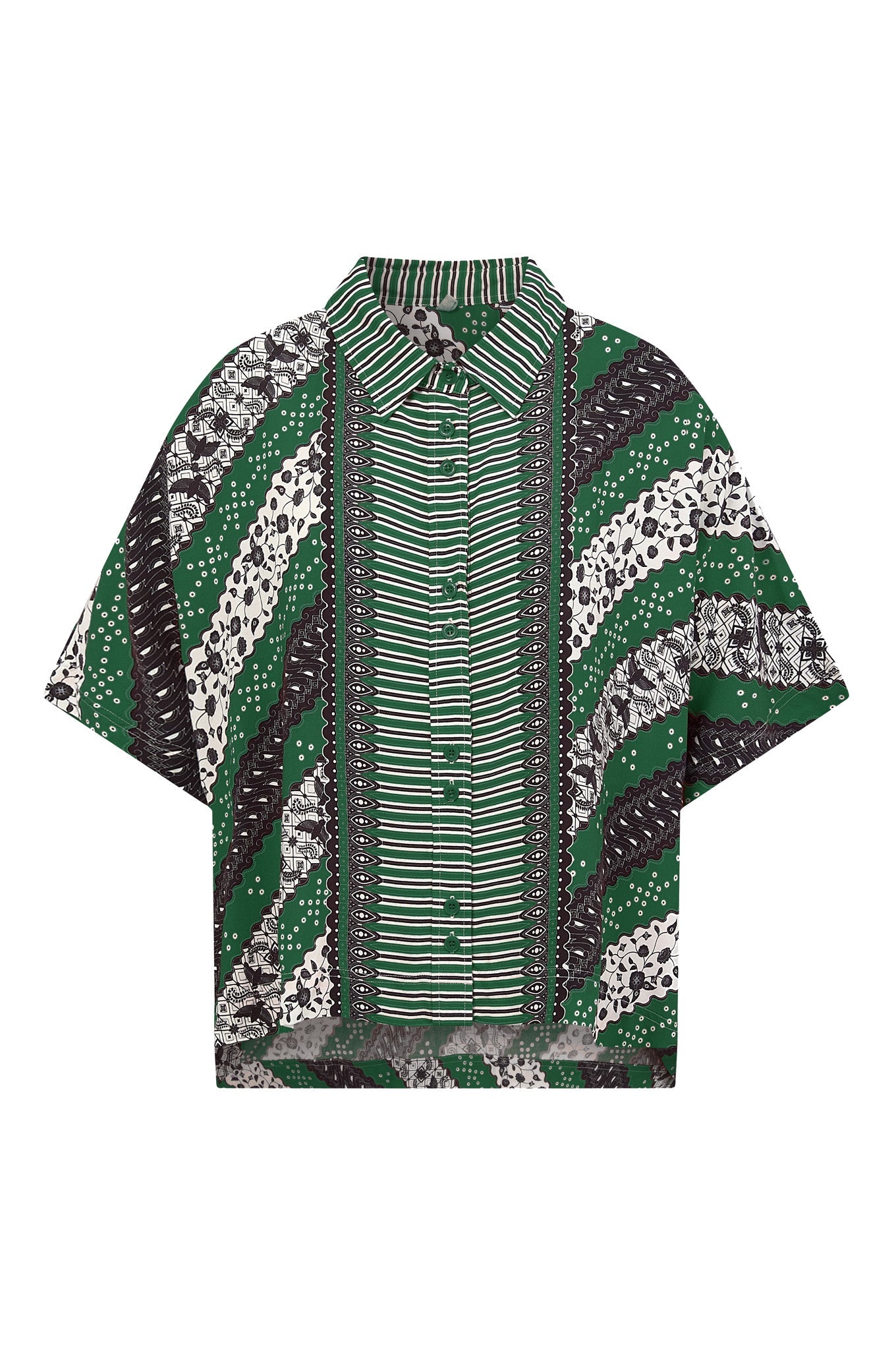 Green shirt KIMONO made from 100% Lenzing Rayon from Komodo