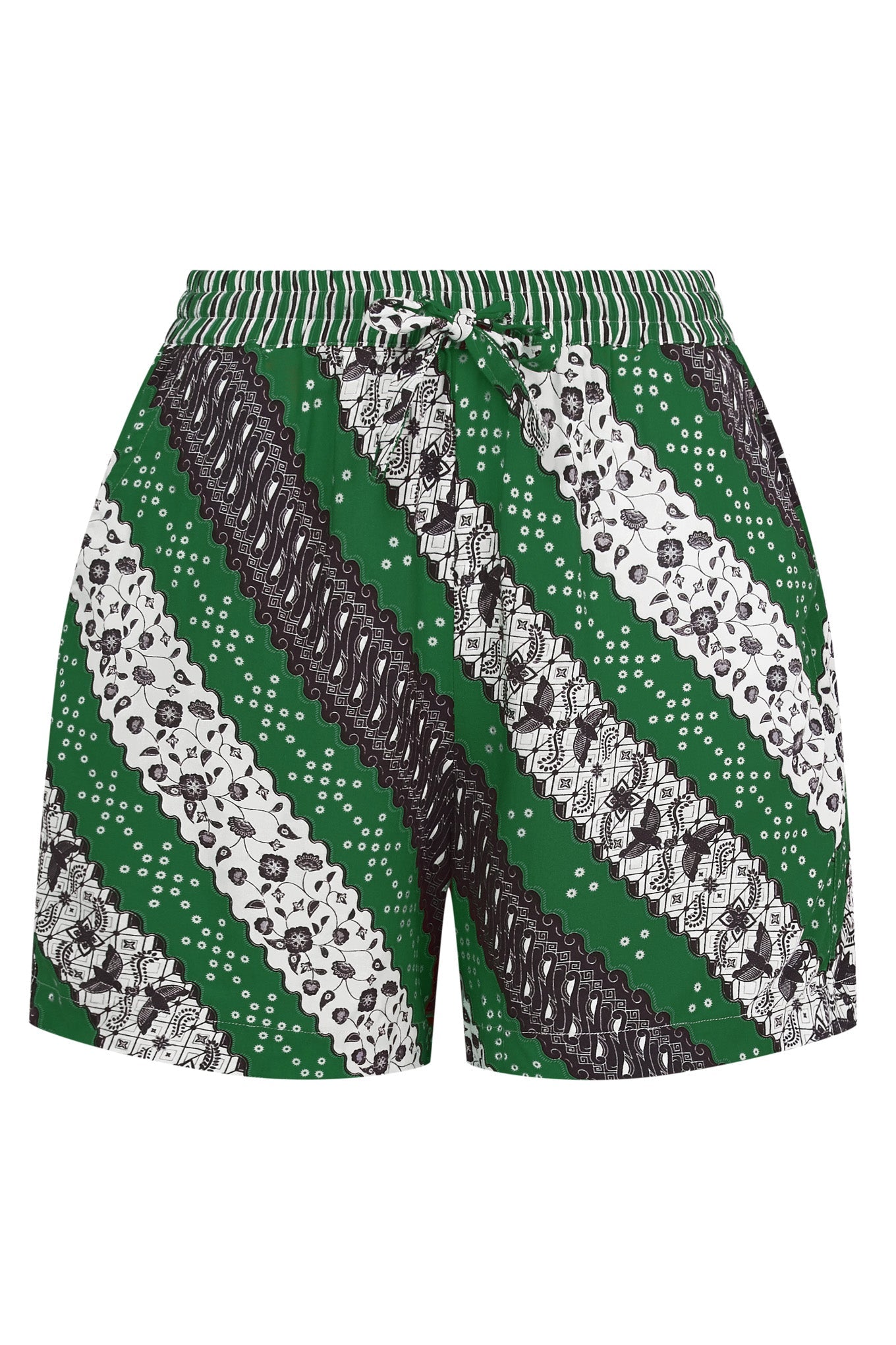 Summer green Leah shorts made from tree cellulose from Komodo
