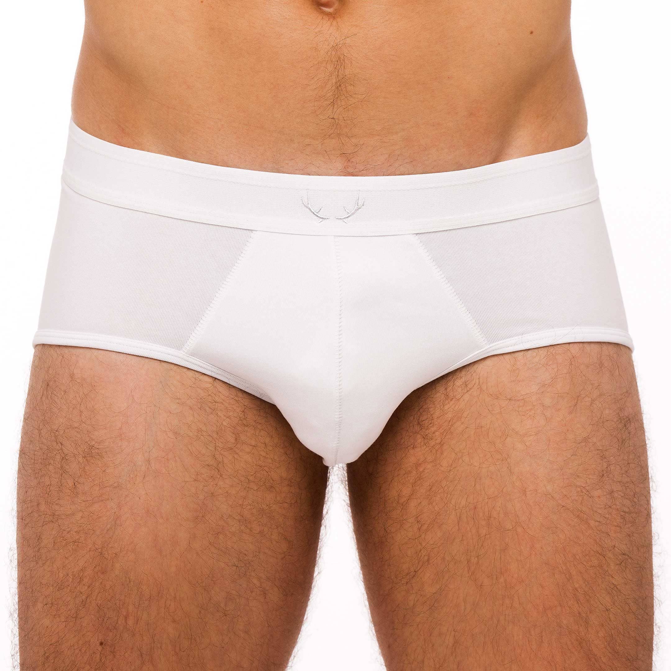 White underpants made from recycled cotton from Bluebuck