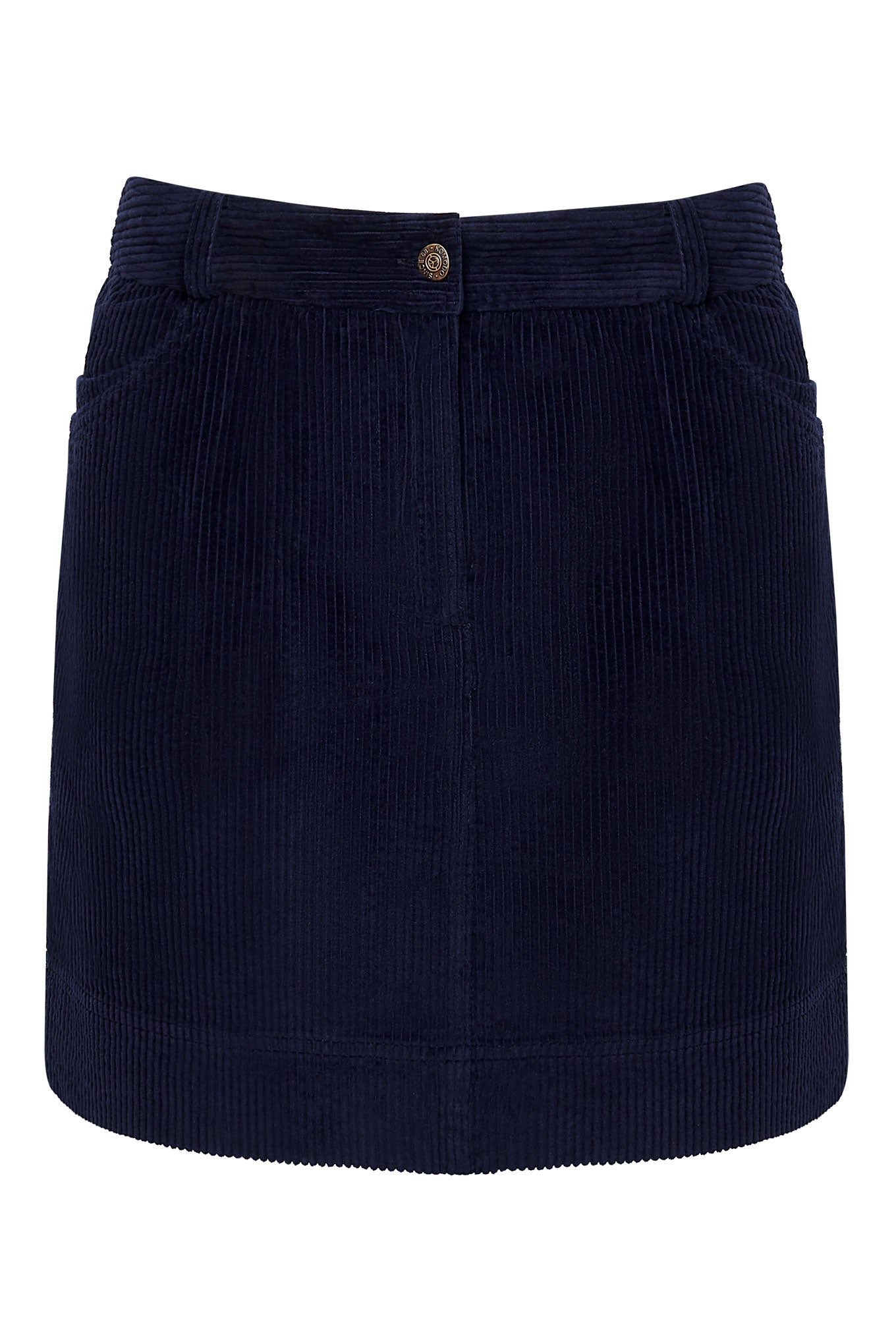 Black corduroy mini skirt LEONI made from 100% organic cotton from Komodo