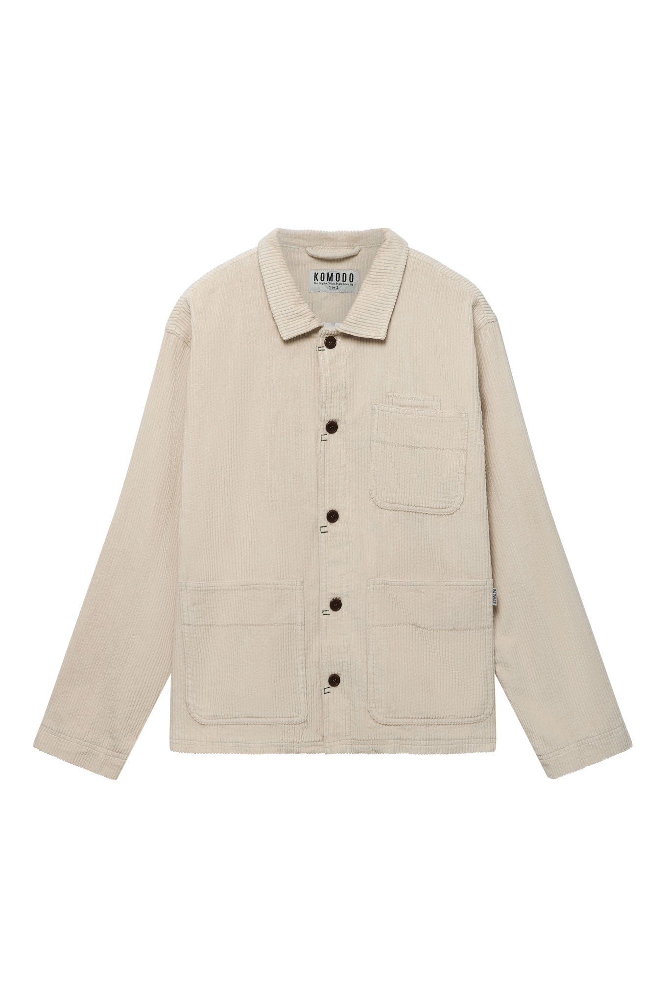 White corduroy jacket MONDRIAN made from 100% organic cotton from Komodo