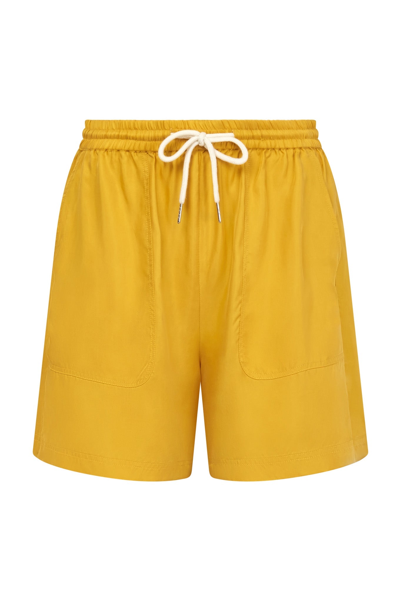 Gelbe Shorts HOLLY aus Cupro und Lenzing von Komodo
