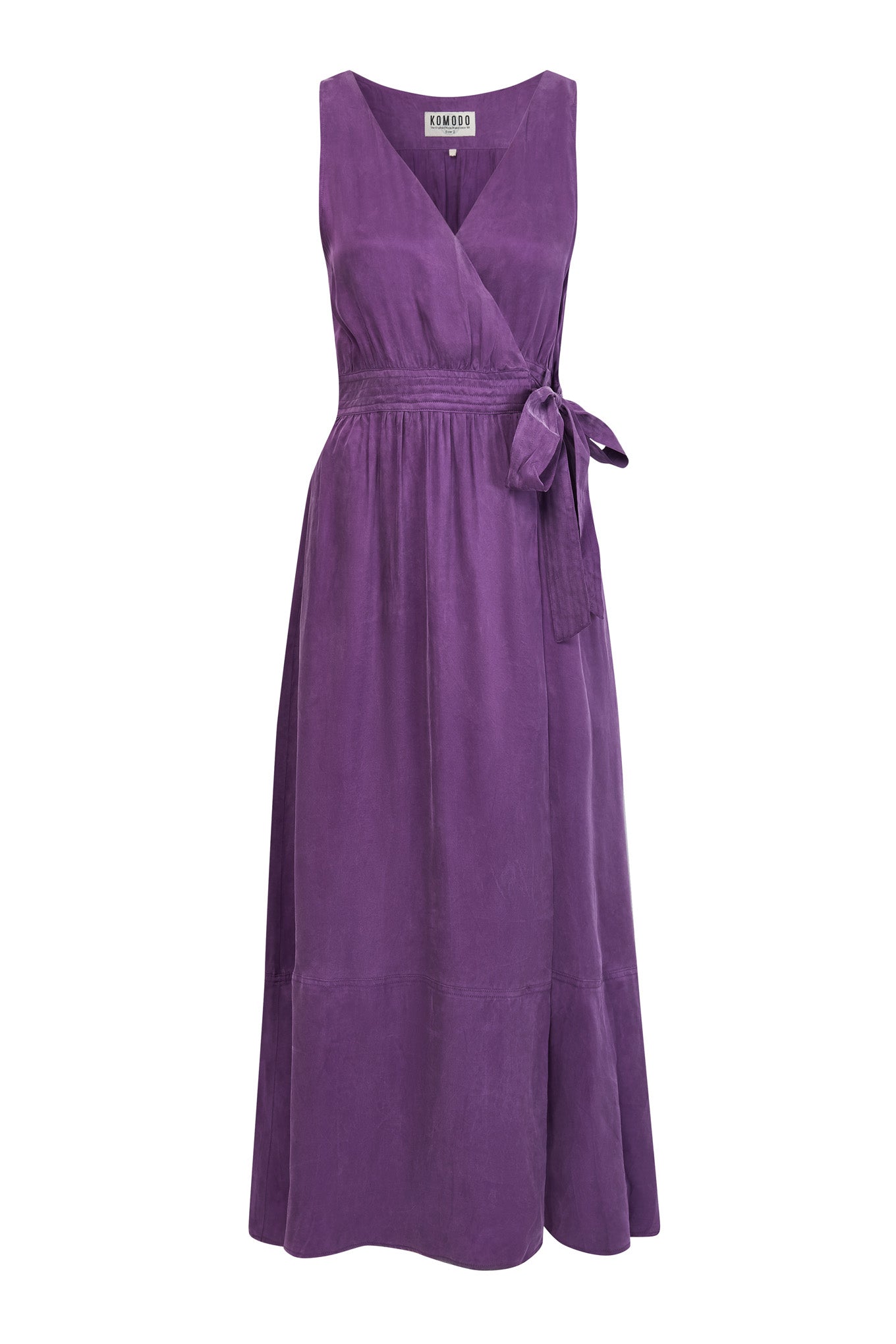 Violettes Kleid MIKA aus Cupro und Lenzing von Komodo
