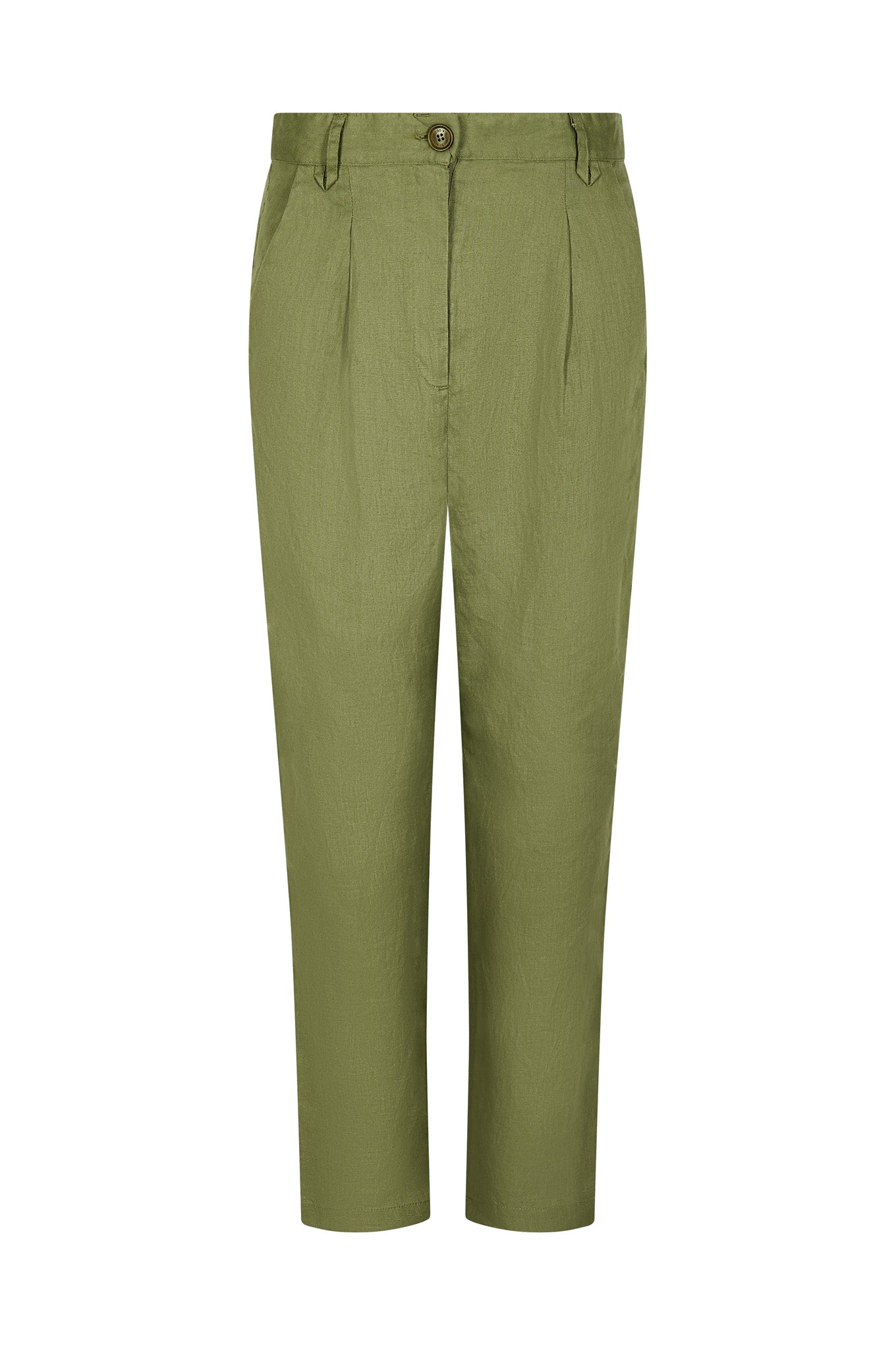 Pantalon vert PURPLE en Tencel et lin par Komodo