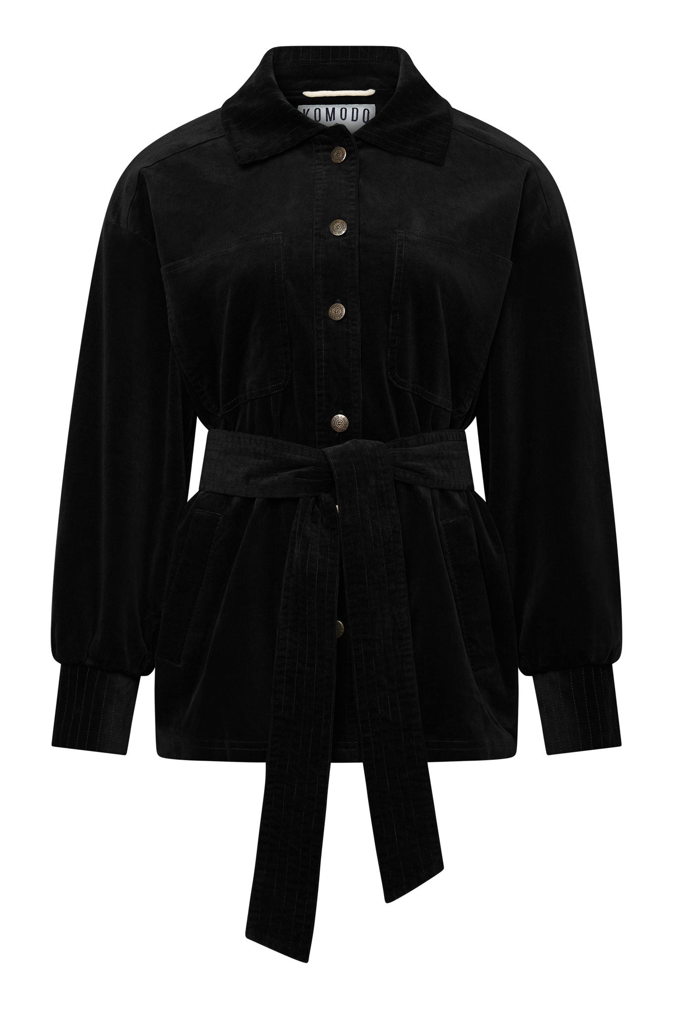 Black corduroy jacket APPOLINO made from 100% organic cotton from Komodo