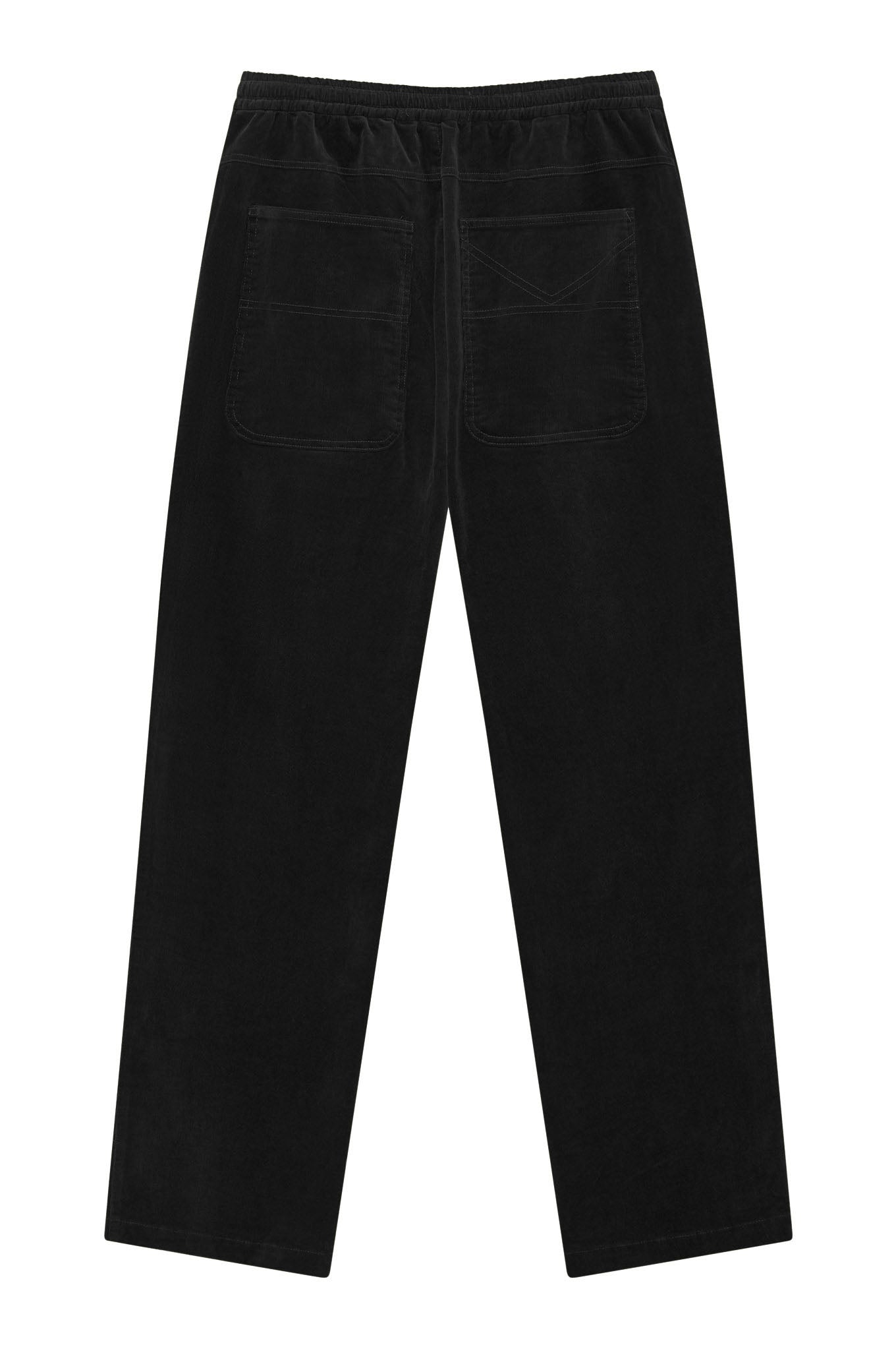 Pantalon noir en velours côtelé ANDRO en coton biologique par Komodo