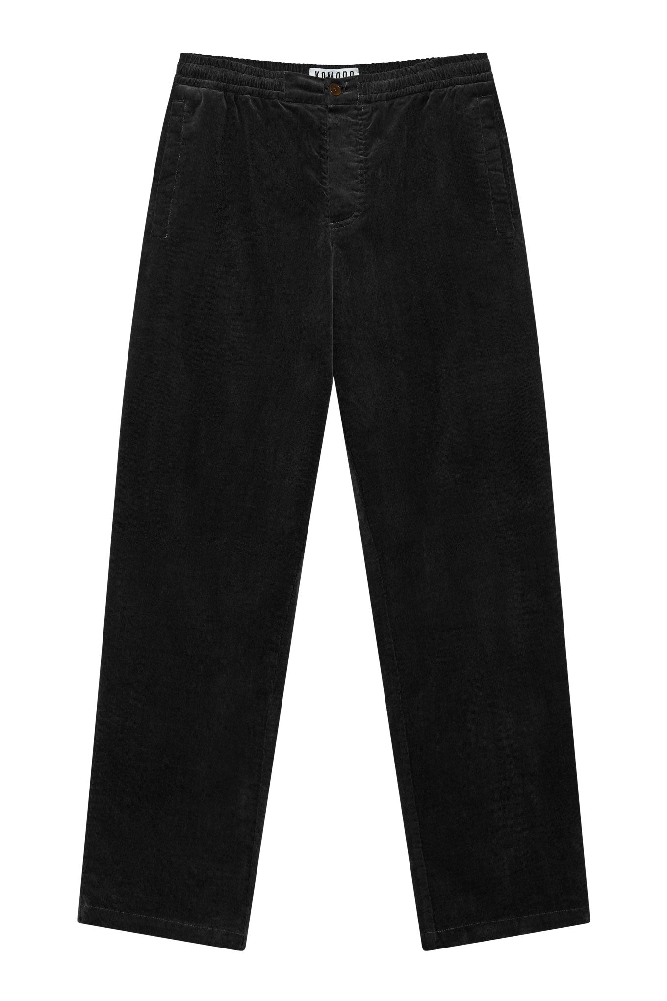 Pantalon noir en velours côtelé ANDRO en coton biologique par Komodo