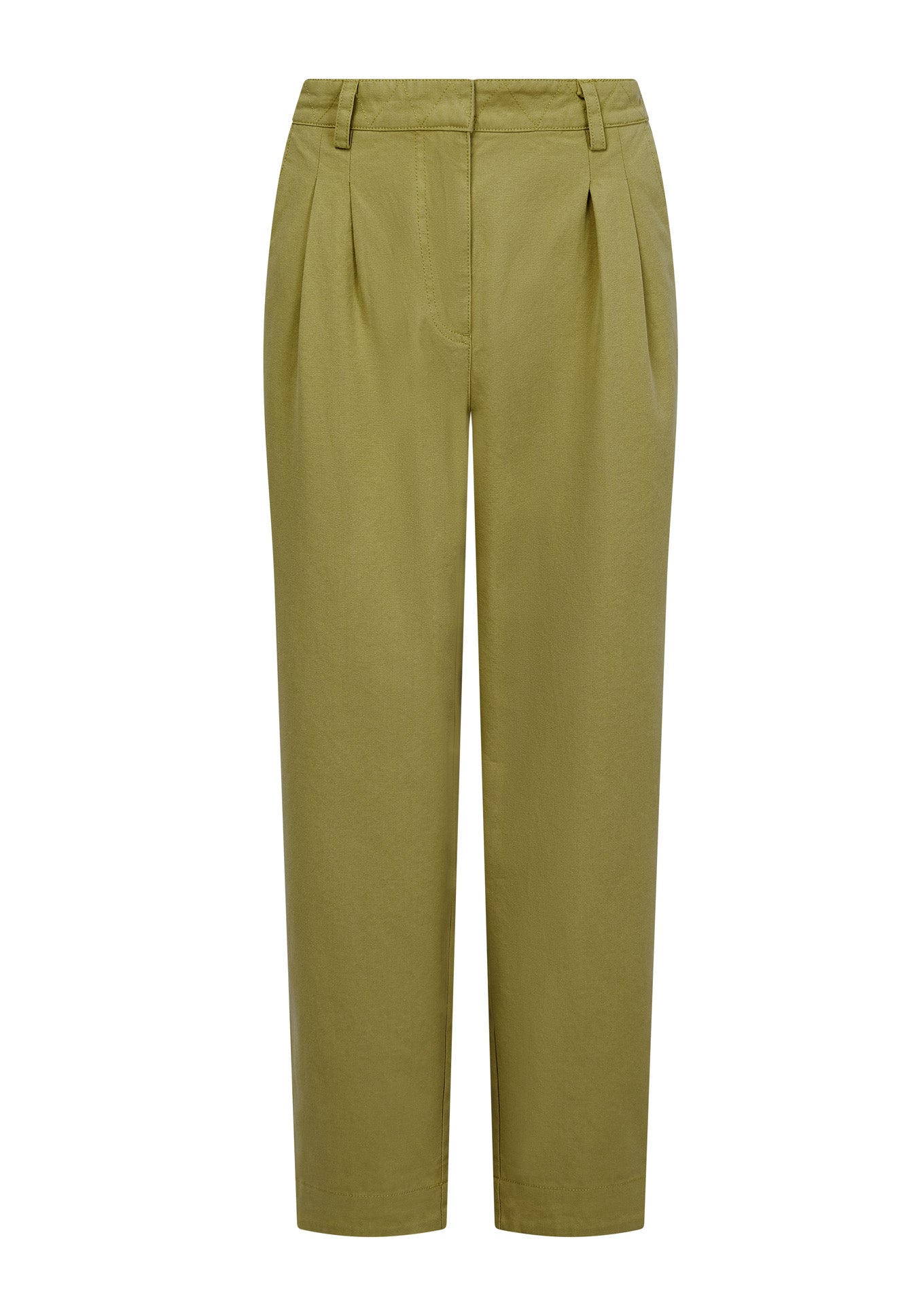 Khaki green trousers Olia made from 100% organic cotton by Komodo