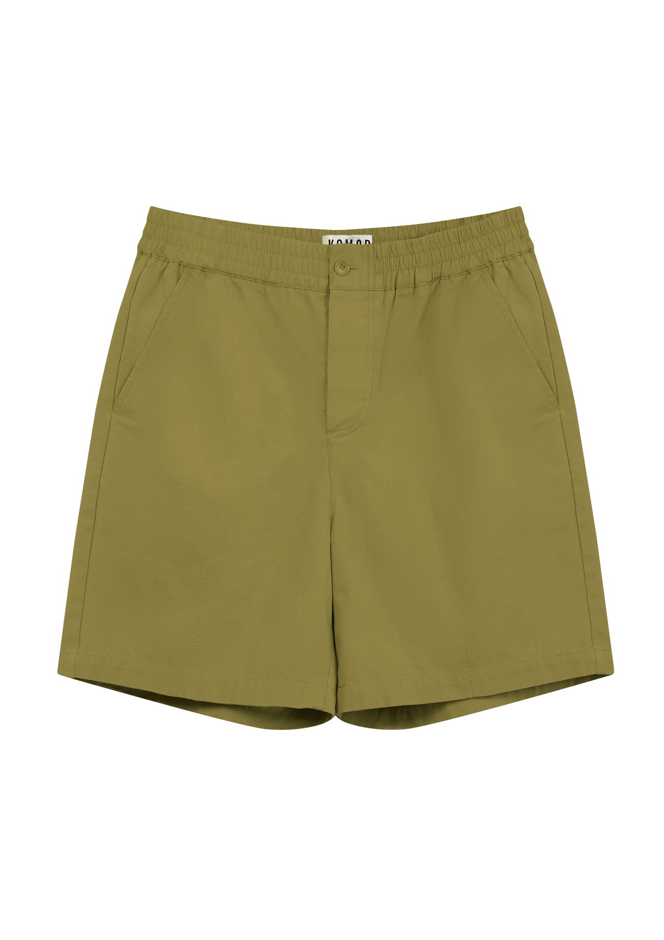 Khaki green Mario shorts made from 100% organic cotton from Komodo