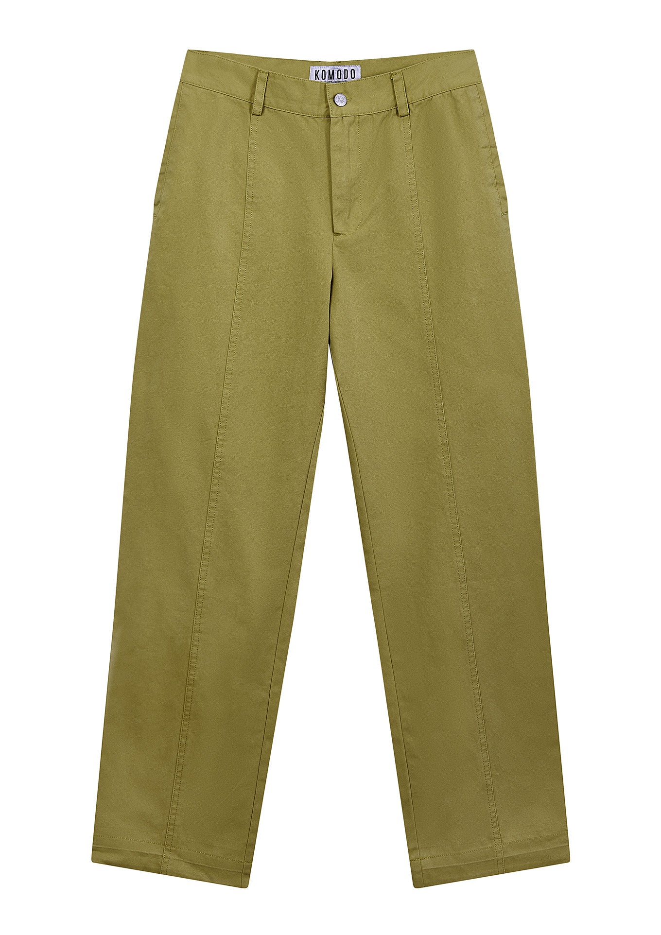 ZIGGY khaki trousers made from 100% organic cotton from Komodo