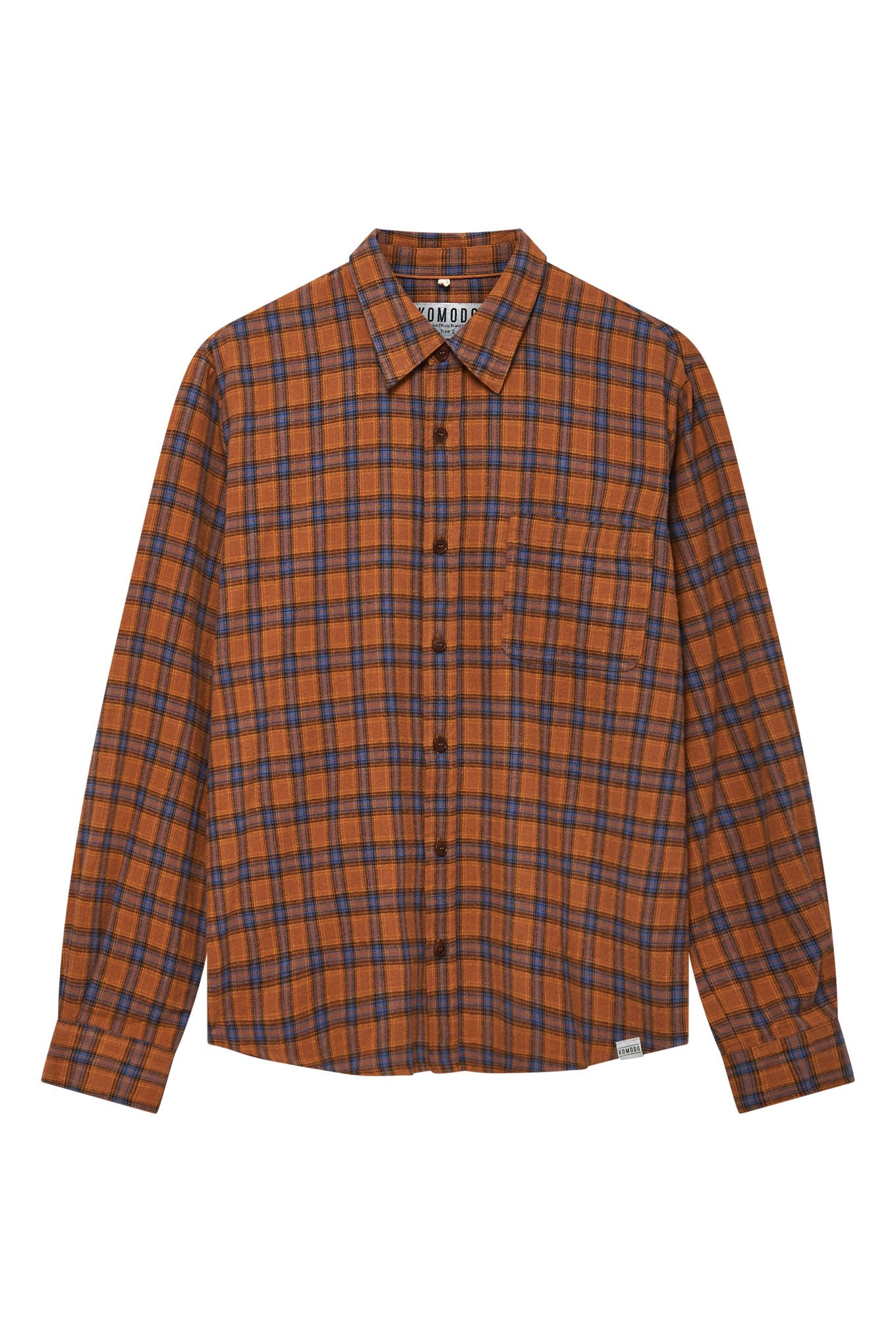 Colorful, checked shirt SANTI made from 100% organic cotton from Komodo