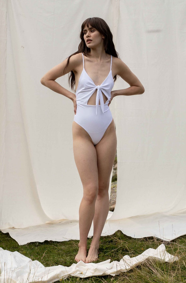 VIANNA nylon swimsuit by SANIKAI Made-to-Order