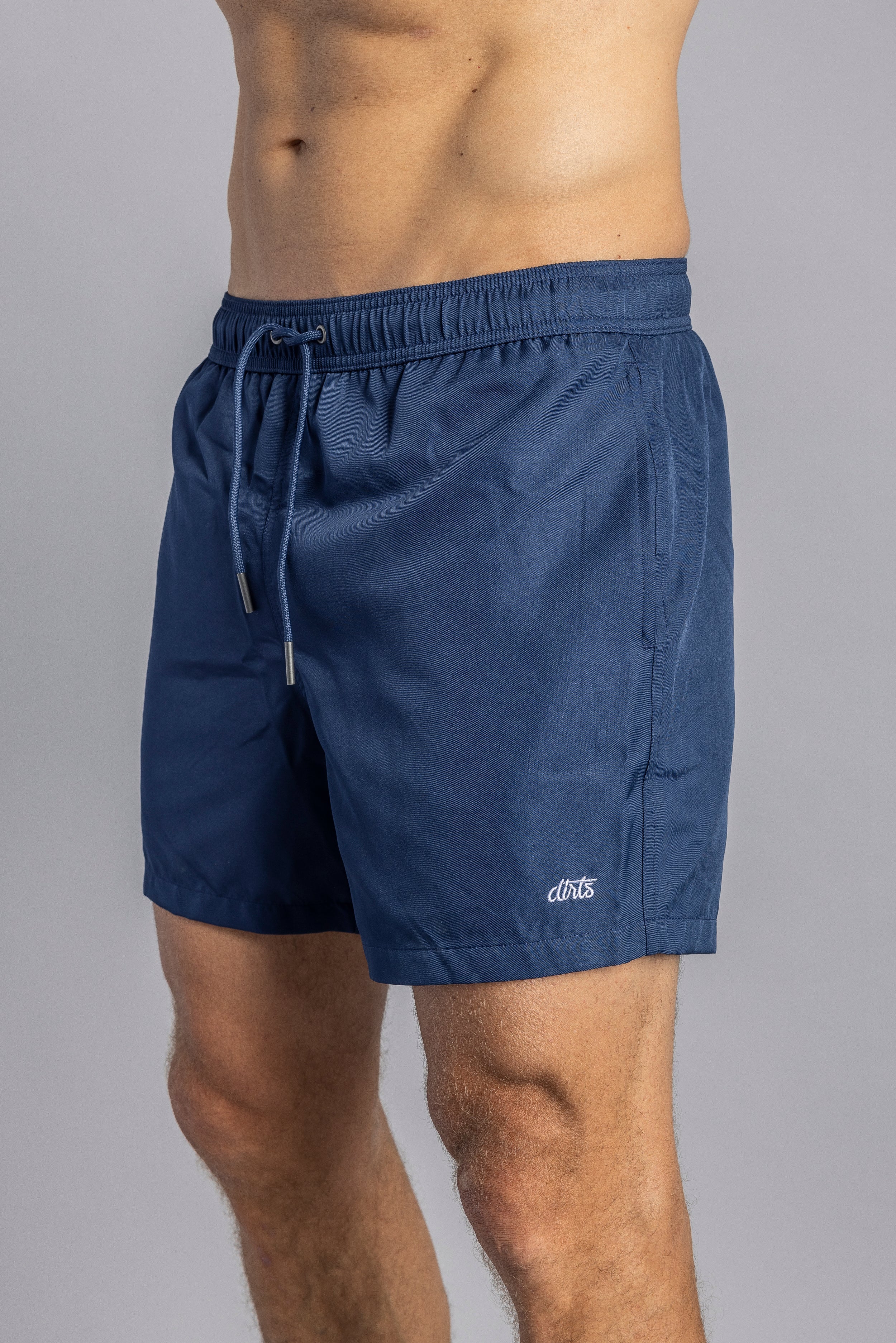 Blaue recycelte Swim-Shorts RPET aus 100% Polyester von DIRTS