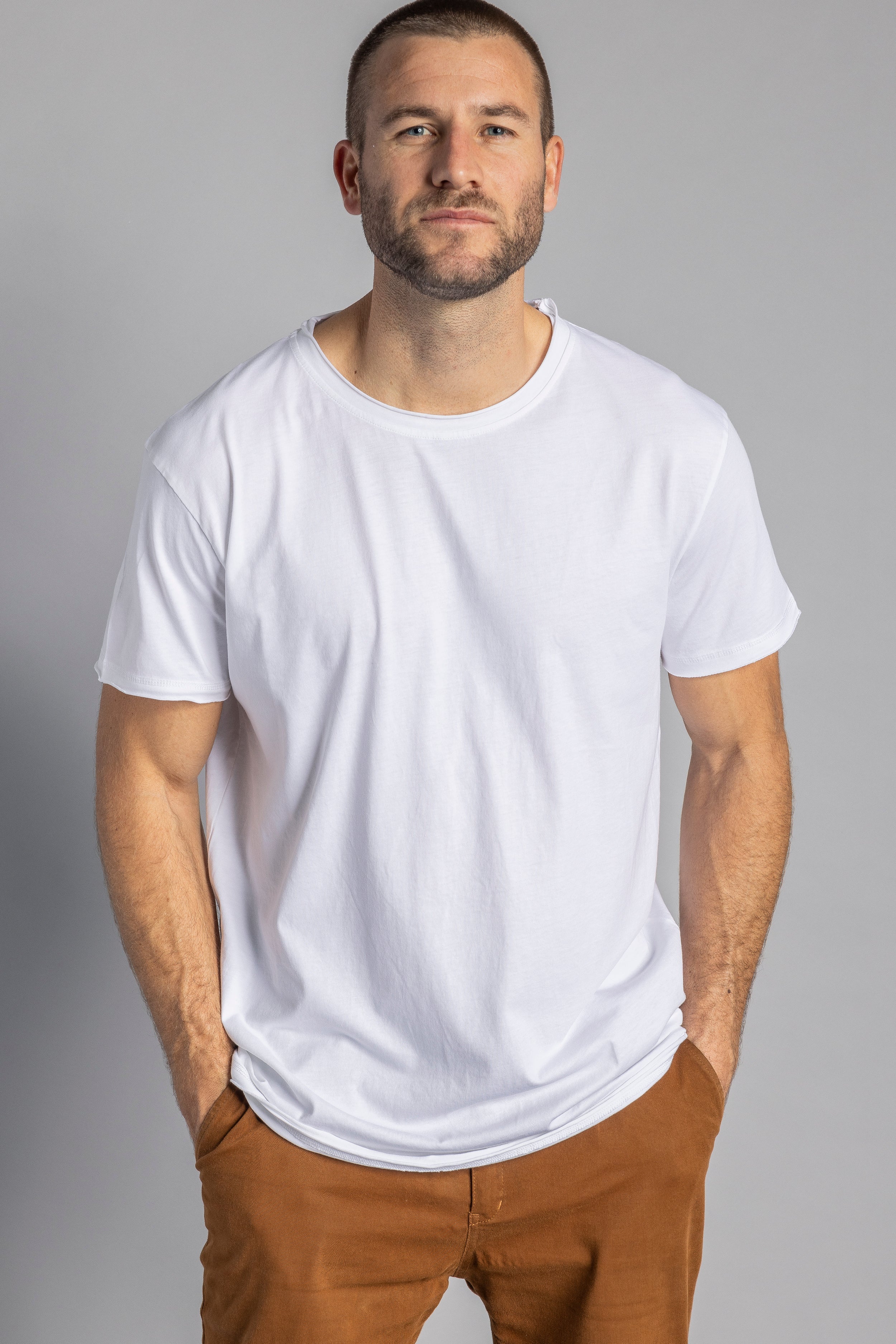 White vintage T-shirt made from 100% organic cotton from DIRTS
