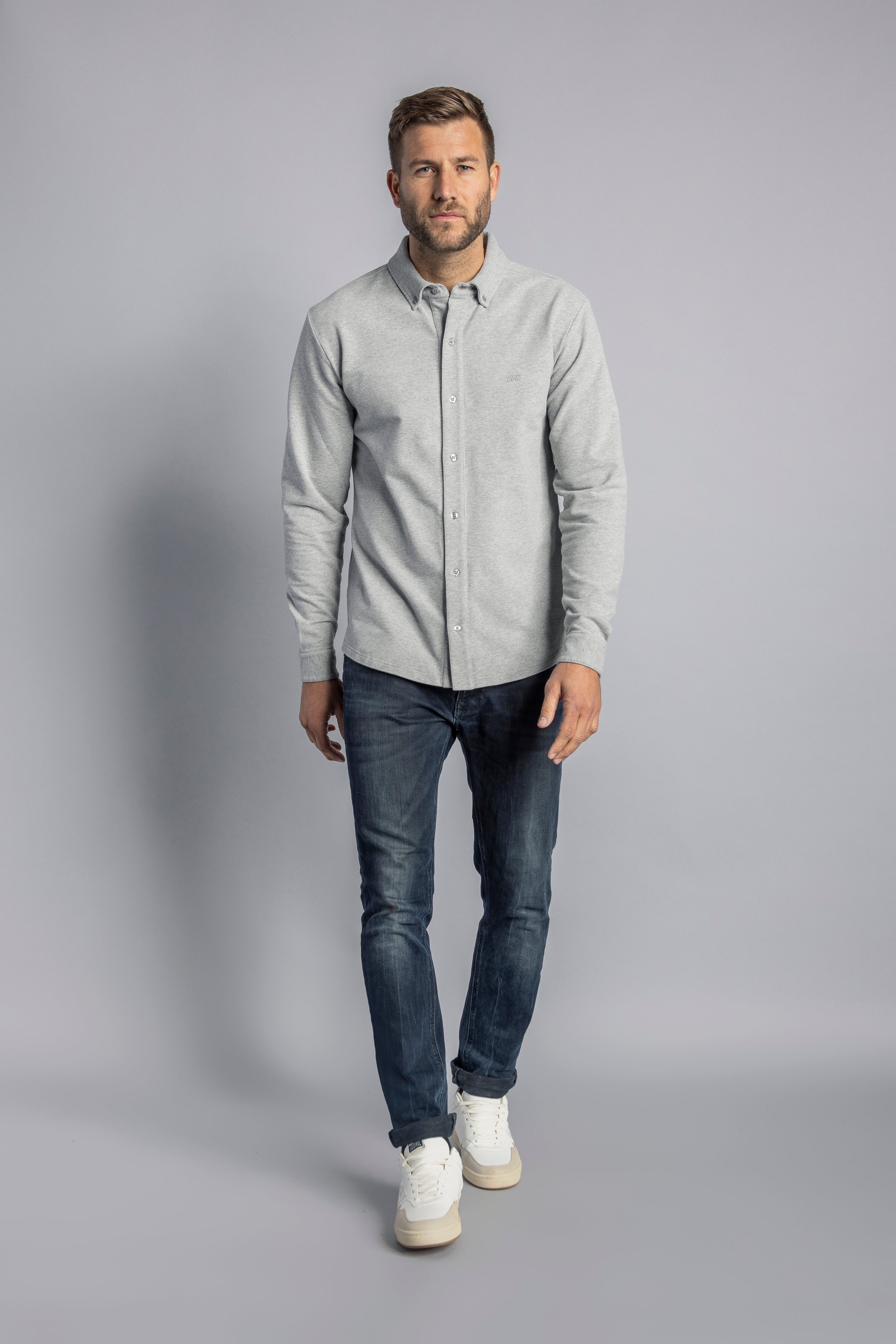 Gray, long-sleeved shirt Organic Jersey made from organic cotton by DIRTS