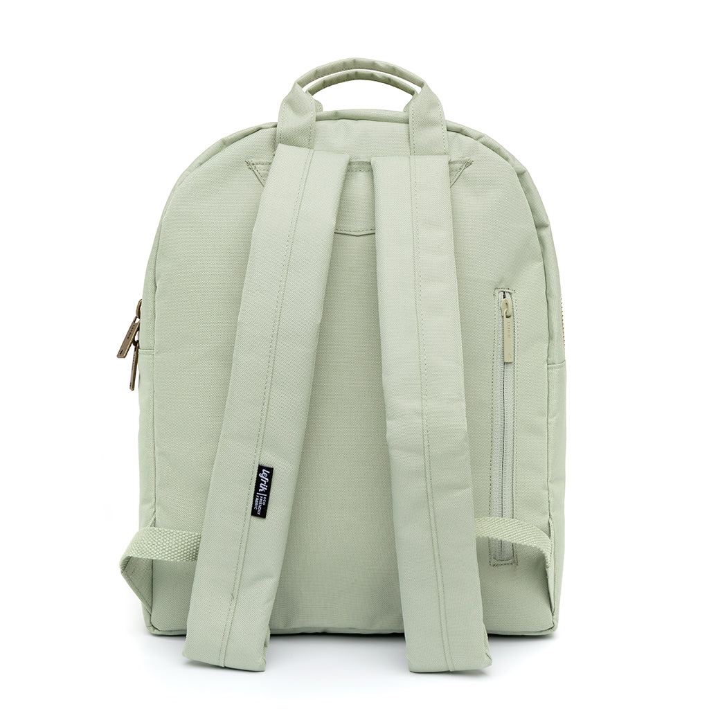 Light green backpack Gold Classic (10l) made from recycled PET plastic bottles
