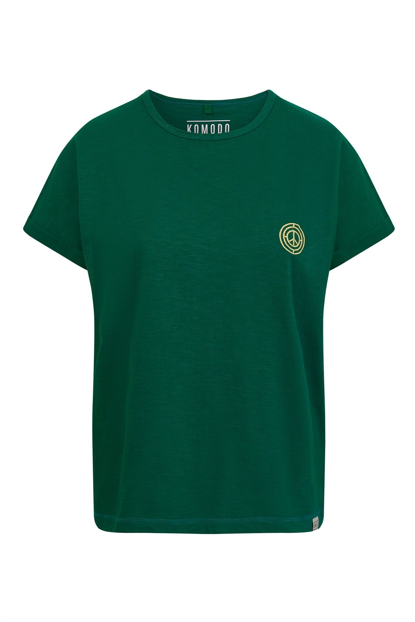 Dark green T-shirt made from organic cotton SUNRISE by Komodo