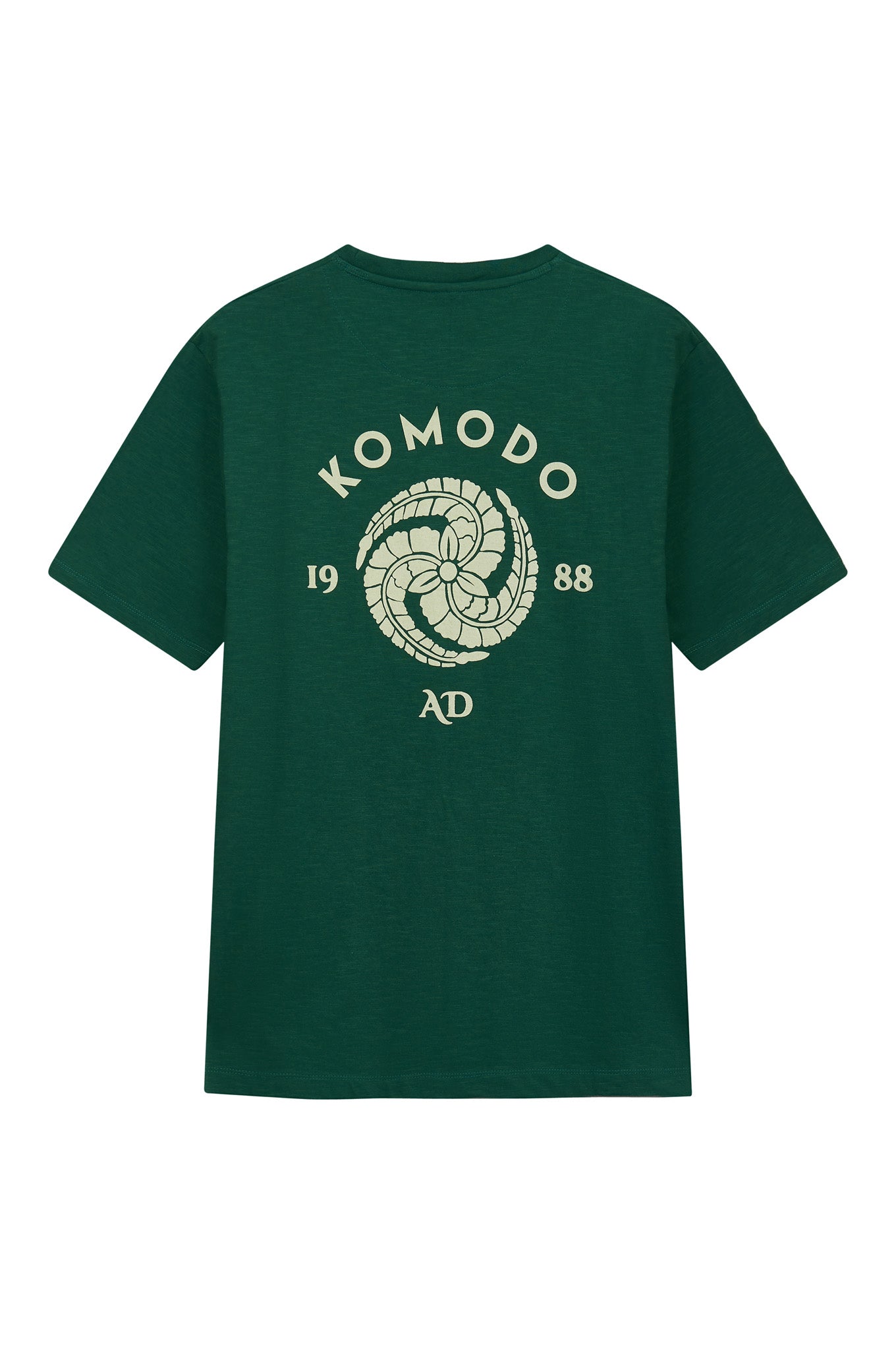 T-shirt vert foncé CREST en coton biologique de Komodo