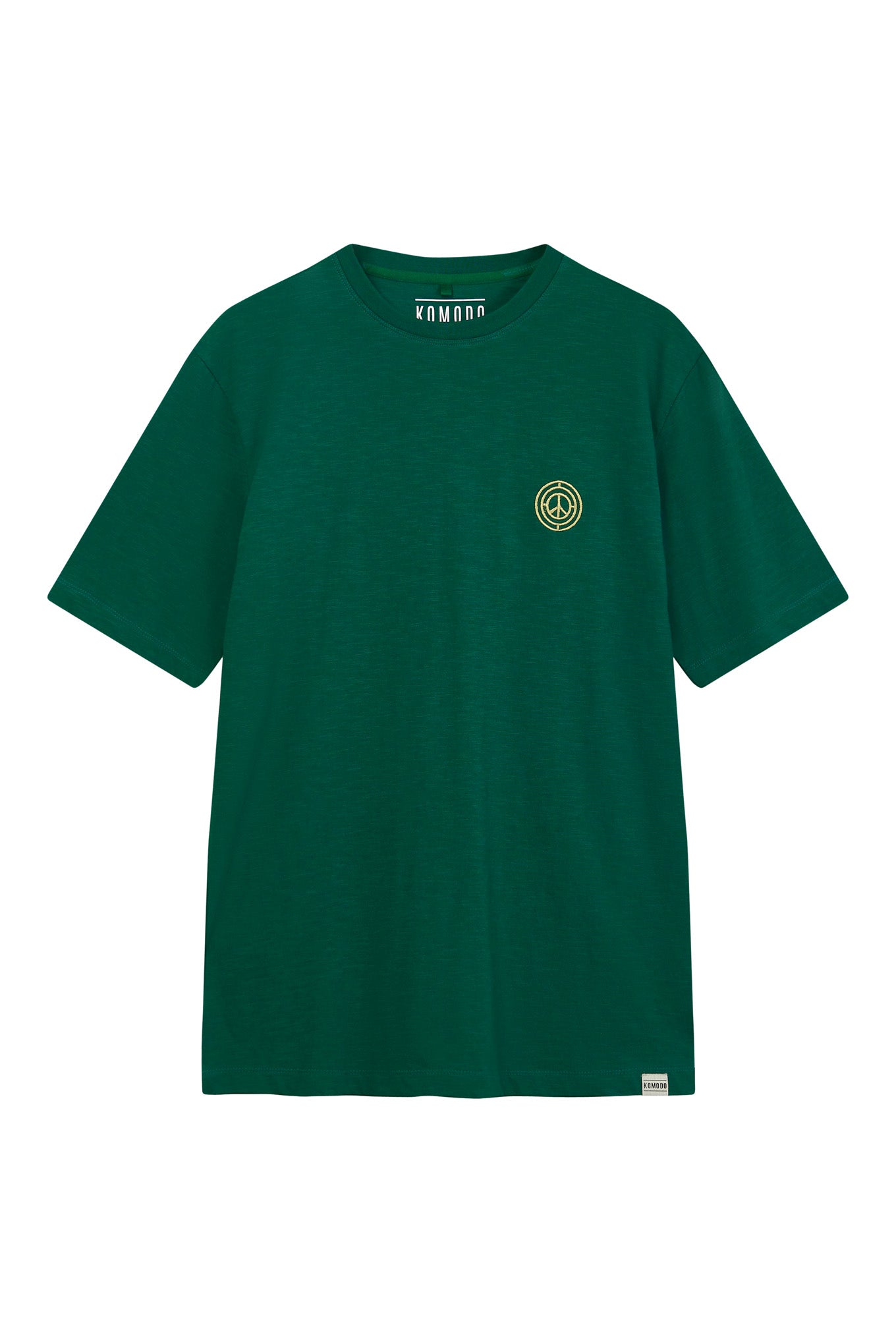 T-shirt vert foncé KIN en coton biologique de Komodo