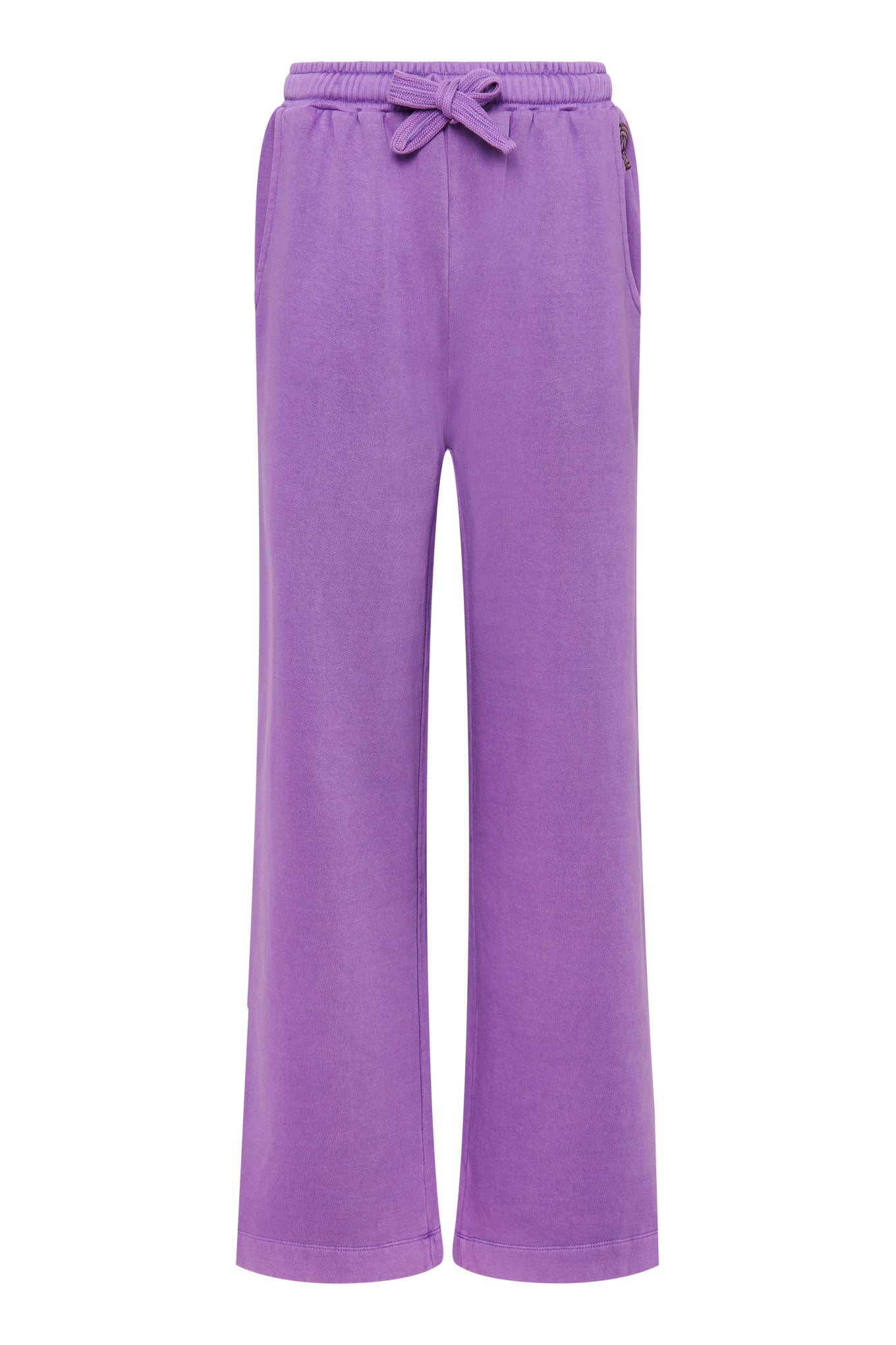 Pantalon de jogging large violet SOLEIL en coton 100% biologique de Komodo