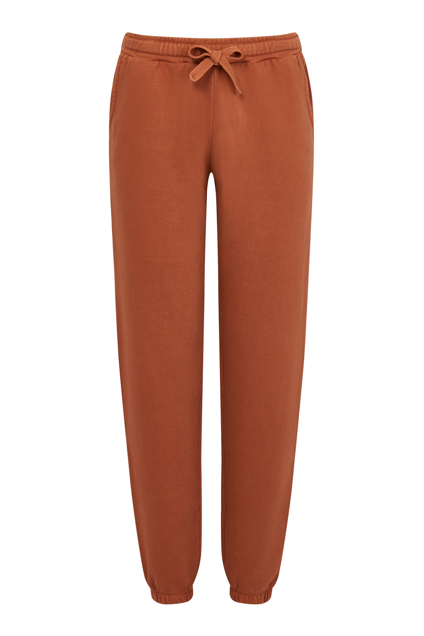 Dark orange EVIE jogging pants made of organic cotton from Komodo