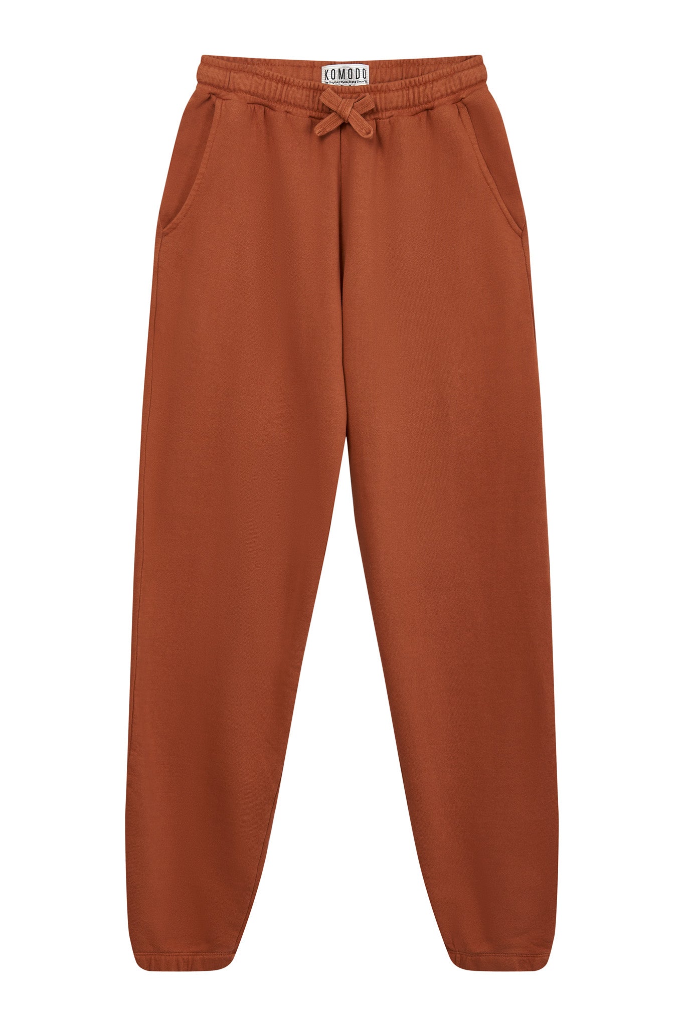 Dark orange ADAM jogging pants made of organic cotton by Komodo