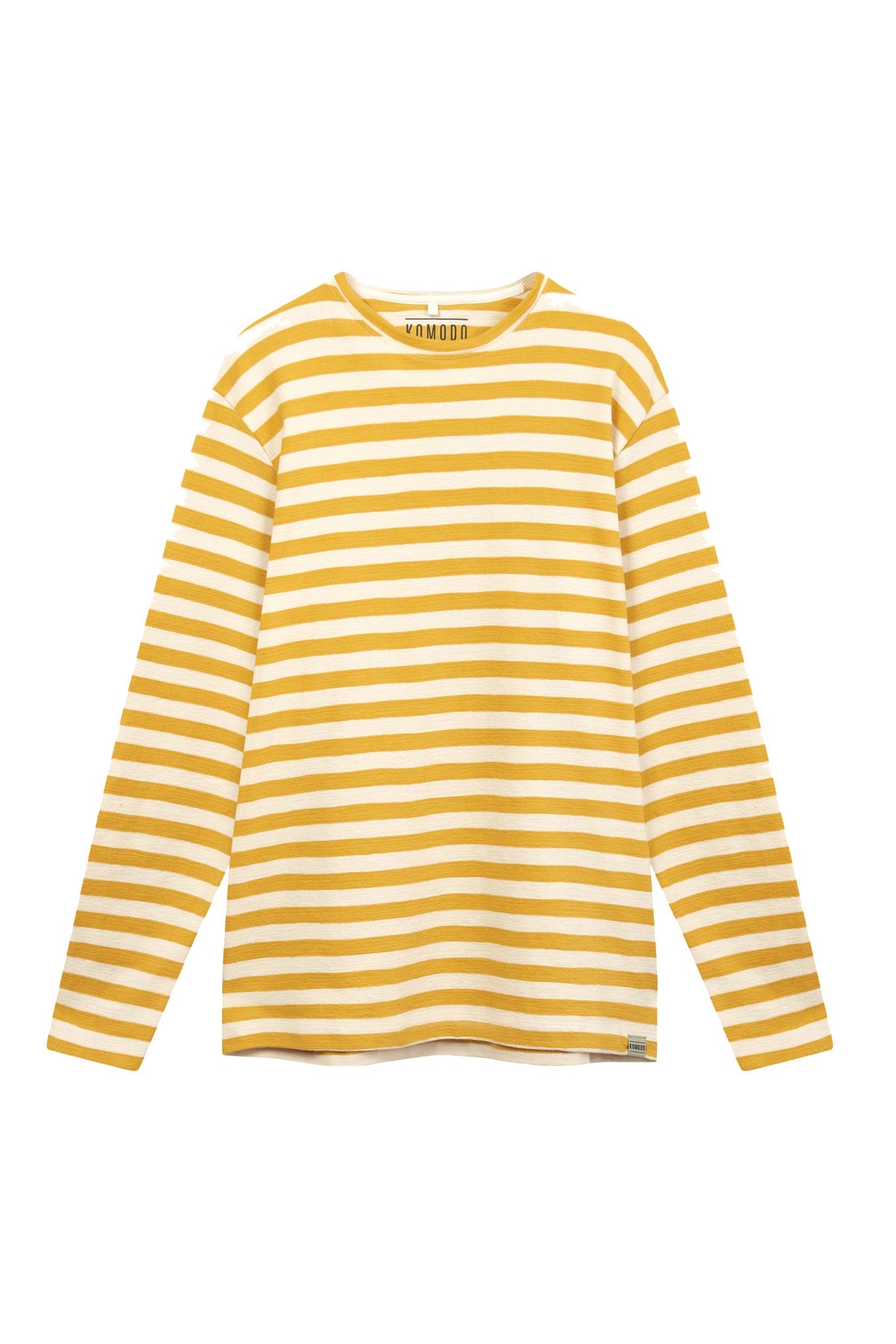 Gelb gestreifter Sweater HAKON aus 100% Bio-Baumwolle von Komodo