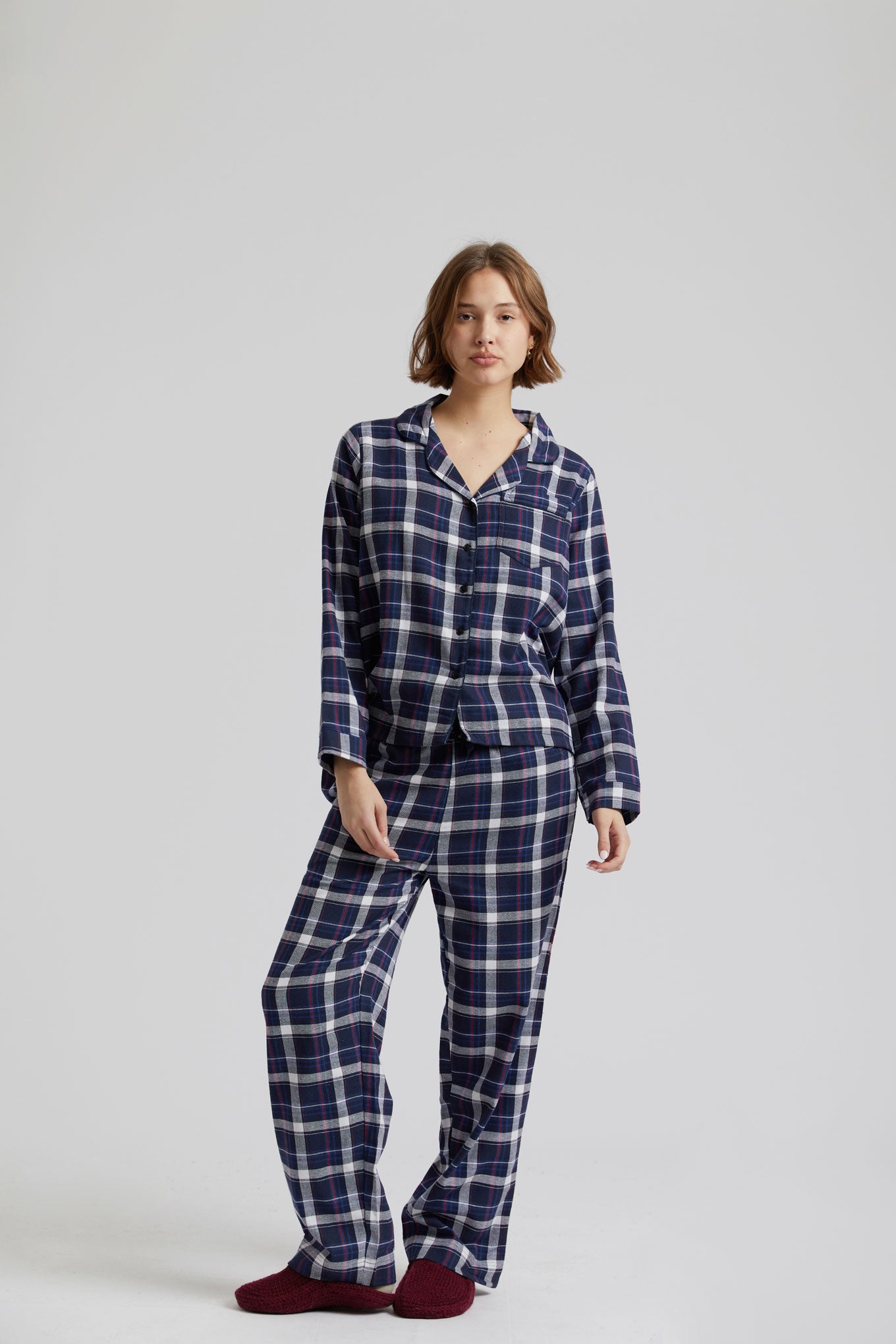Pyjama JIM JAM bleu foncé en coton 100% biologique de Komodo