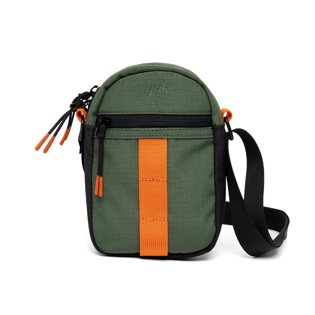 Green Vandra shoulder bag made from recycled PET from Lefrik